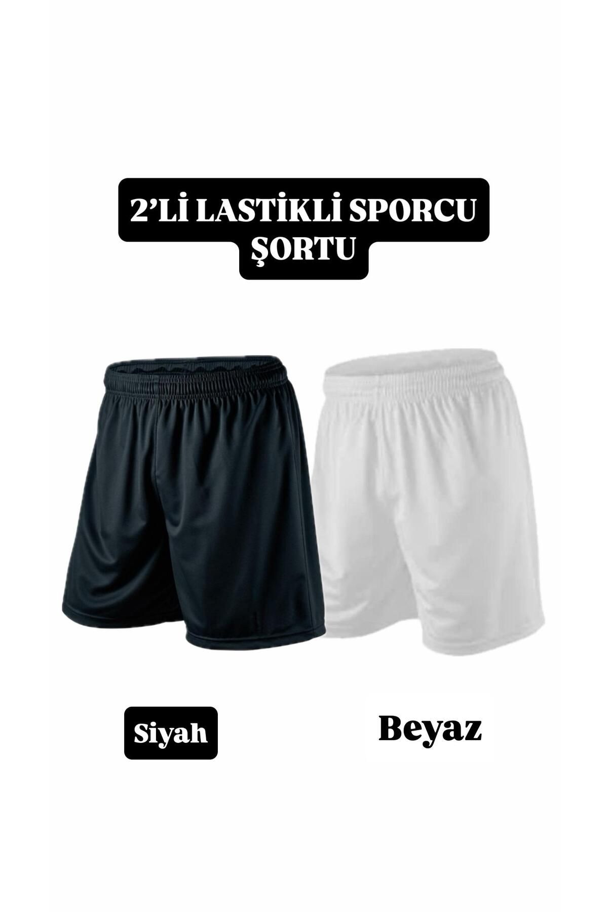formenza 2'Lİ LASTİKLİ SPORCU ŞORTU SİYAH BEYAZ