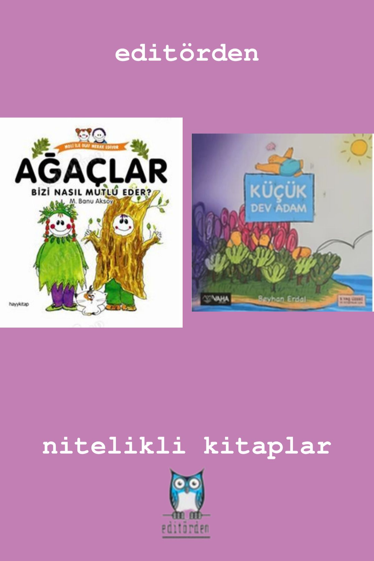 Bilge Kuş Yayınları Ağaçlar Bizi Nasıl Mutlu Eder? - Küçük Dev Adam / Beyhan Erdal