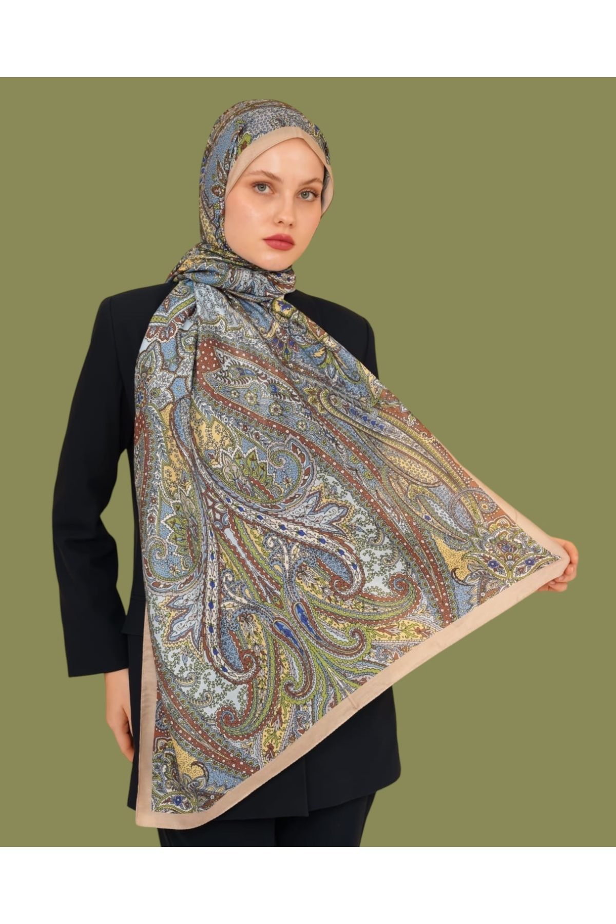 LEİLA SCARF Soft Cotton Şal
