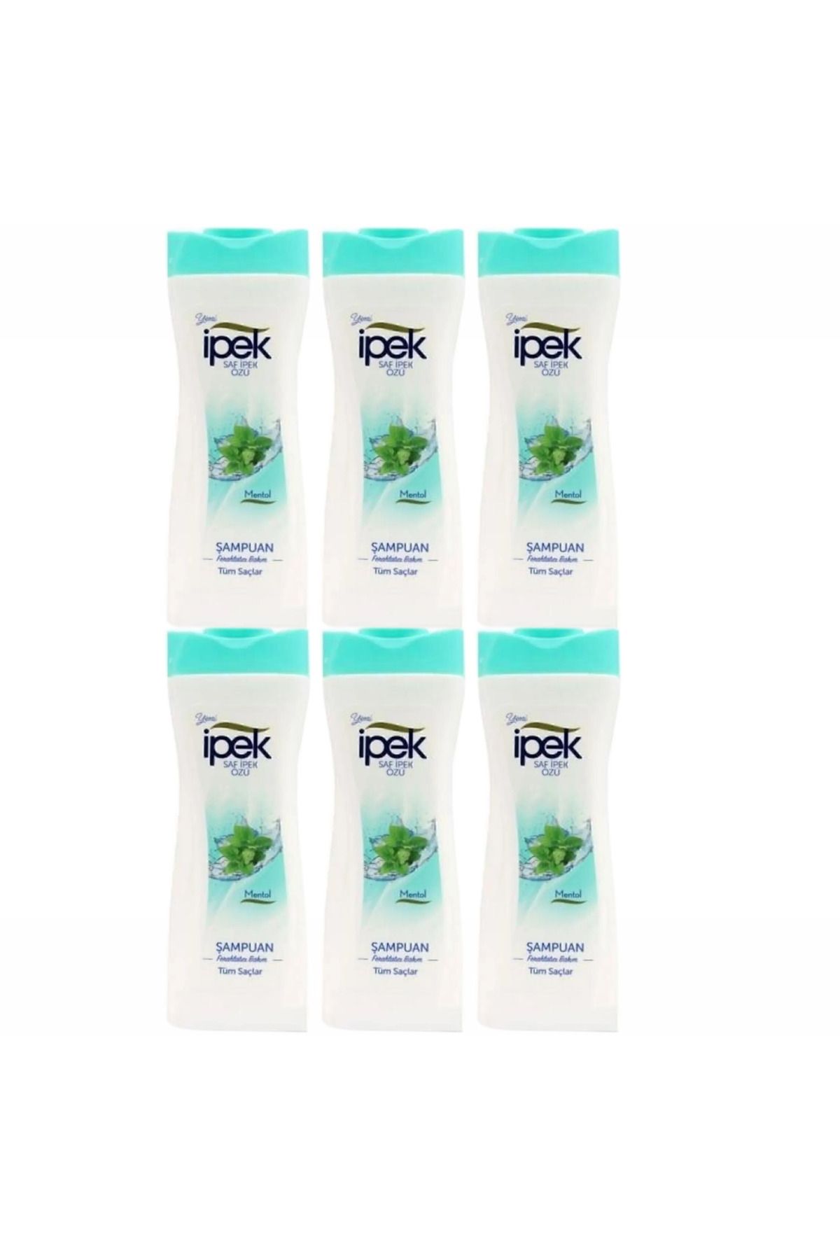 İpek İpek Şampuan 480 ml Tüm Saçlar Mentol 6 adet