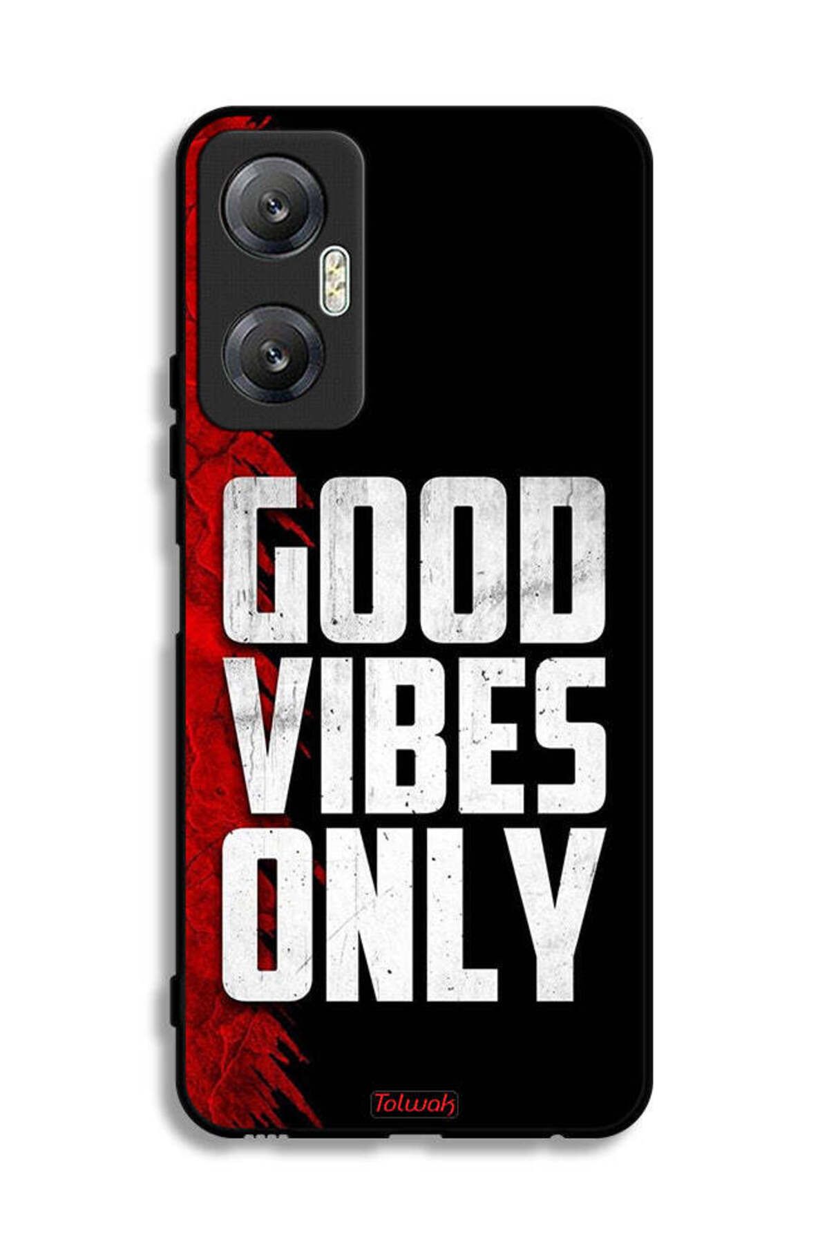 Tolwak-Infinix Hot 20 5G Protective Case Cover Good Vibes Only 2