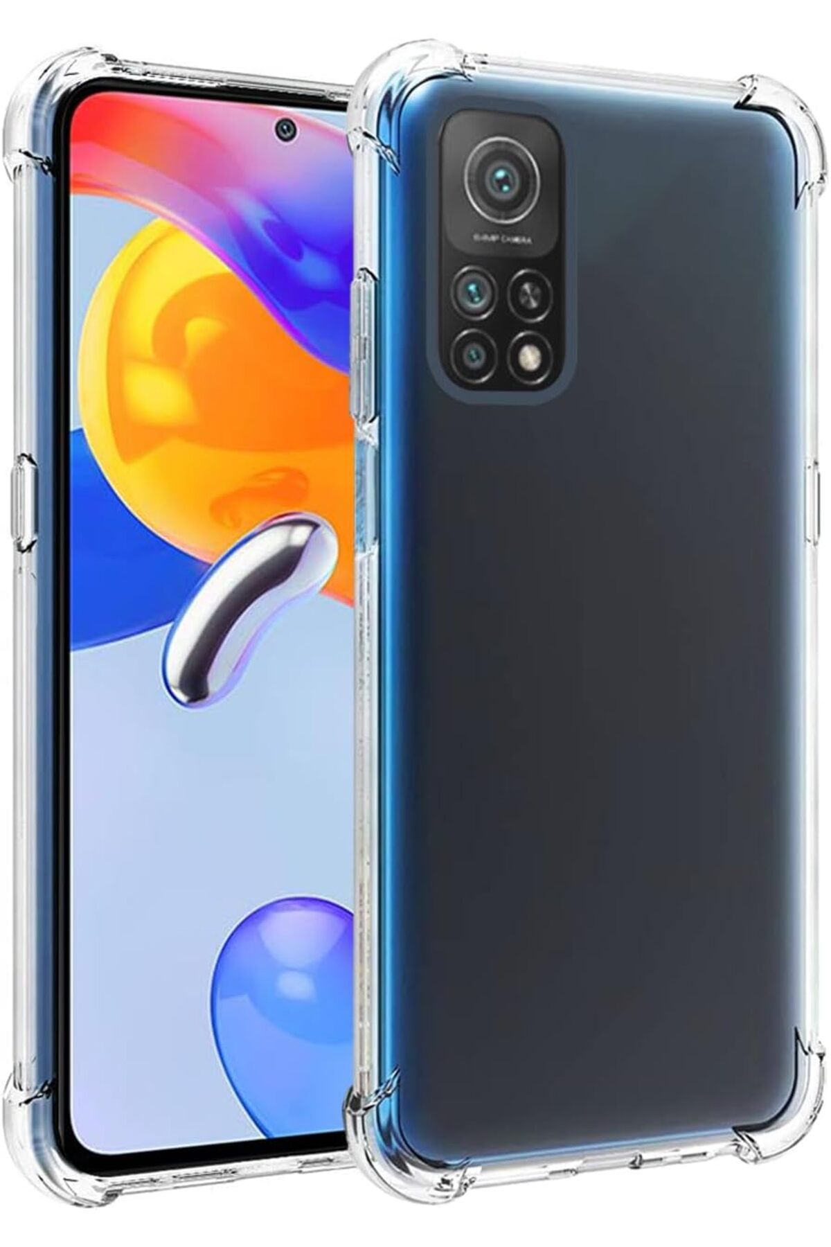 Ehr. Xiaomi Redmi Note 11 Pro Uyumlu Darbe Önleyici Sararmaya Dayanıklı Airbag Korumalı Ultra Slim TPU Şe