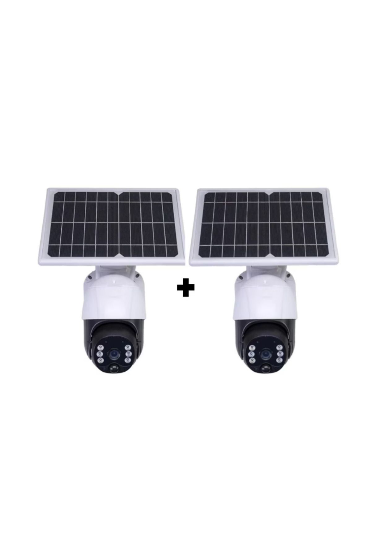 COBI SMART Set 2 Camere De Supraveghere Jt-8181xm, Wi-fi, Ip66, 3 Mp, Panou Fotovoltaic Orientabi - One Size