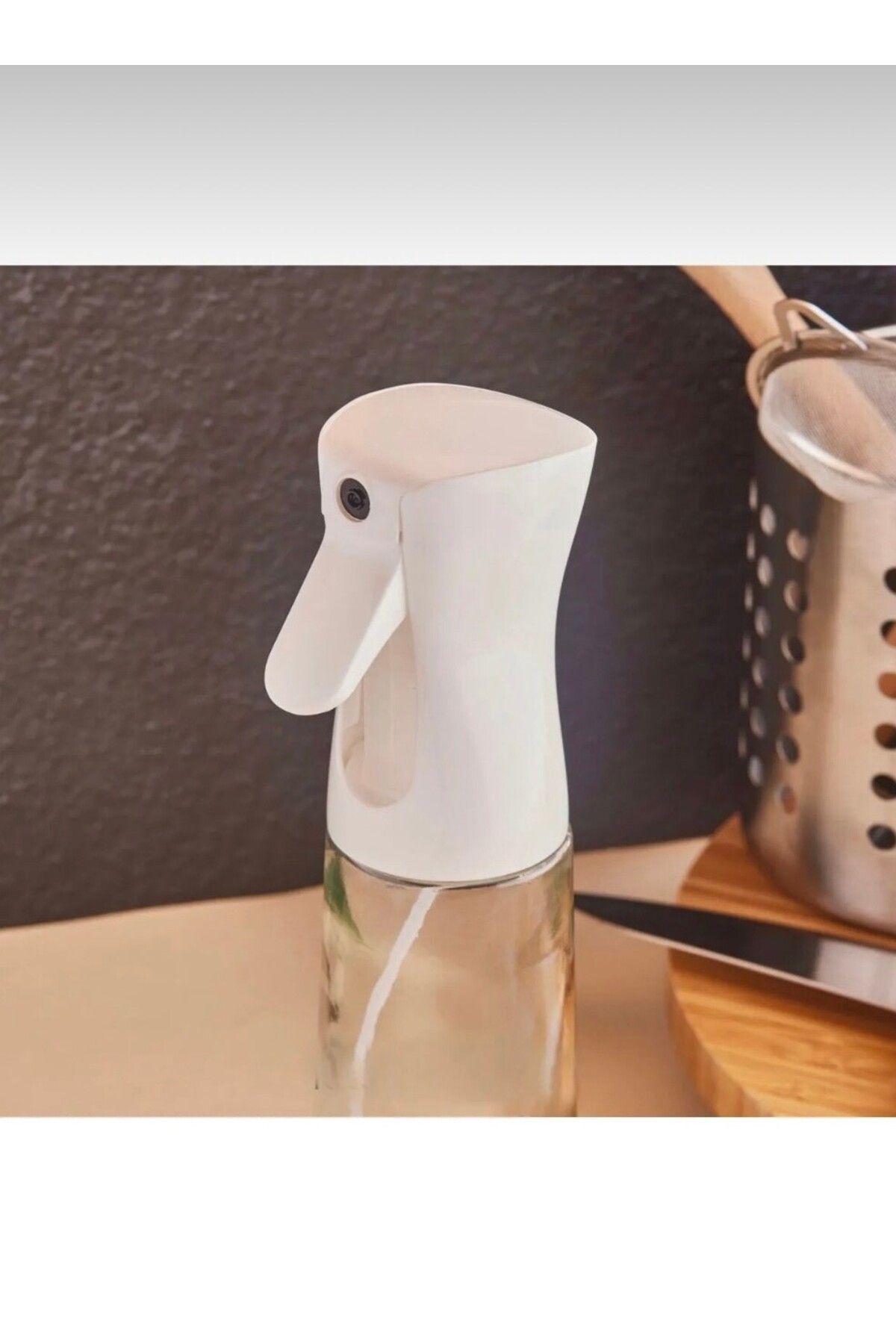 Aly Duru Home Sprey Yağdanlık Sıvı Yağlık Airfryer da ve Salatalarda Yağ Tasarrufu Edin Siyah 300ml
