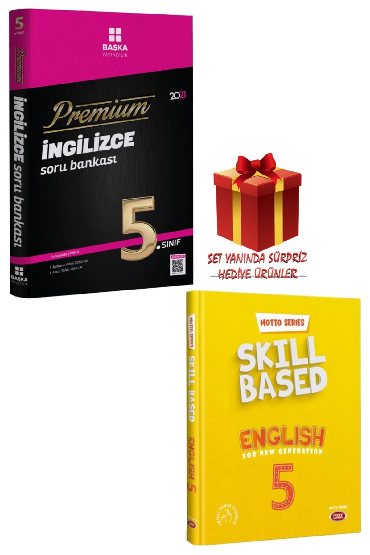 Başka Yayıncılık 5. Sınıf İngilizce Soru Bankası+Motto Serisi Yeni Nesil İçin Beceri Temelli İngilizce (English)