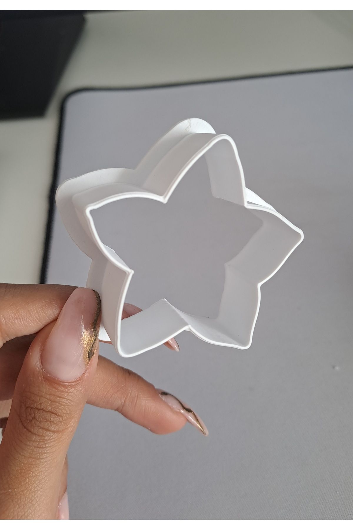 Gonulella Yıldız Kurabiye Kalıbı 3D Kurabiye Kalıbı 7Cm Kek Kurabiye Kalıbı