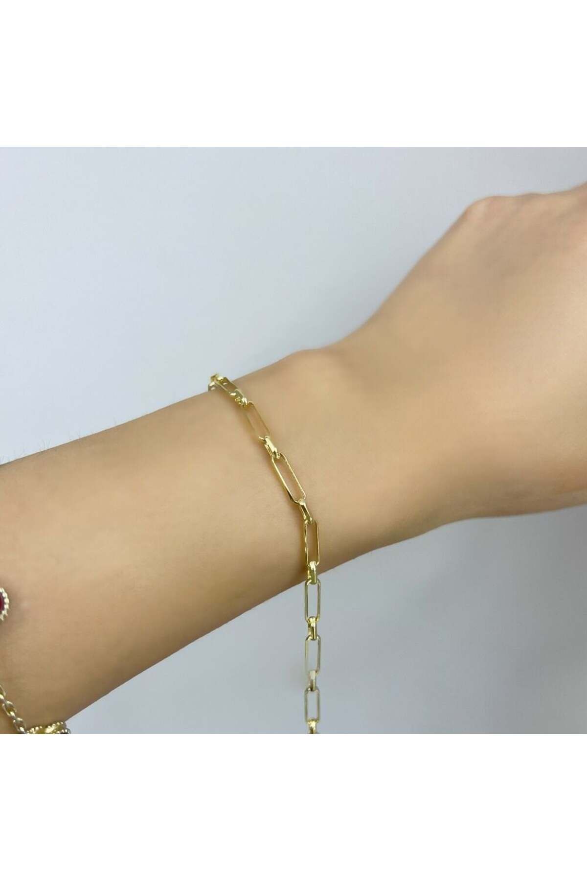 byBurak GOLD Ataç Zincir Bileklik – BLK0985