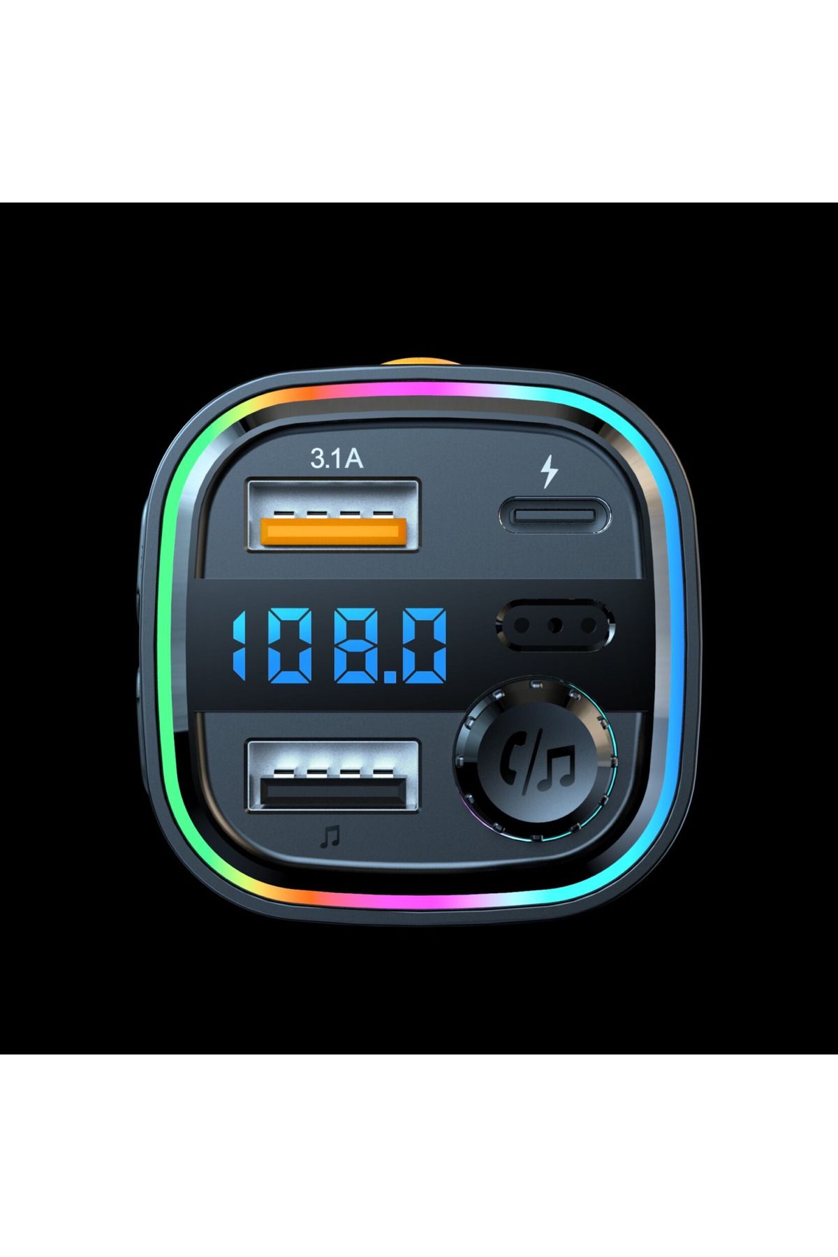 ideal STORE-idealSTORE FM Modulator with Bluetooth and Charging Function, FM87 Radio, 5-108MHz, Call Function 2