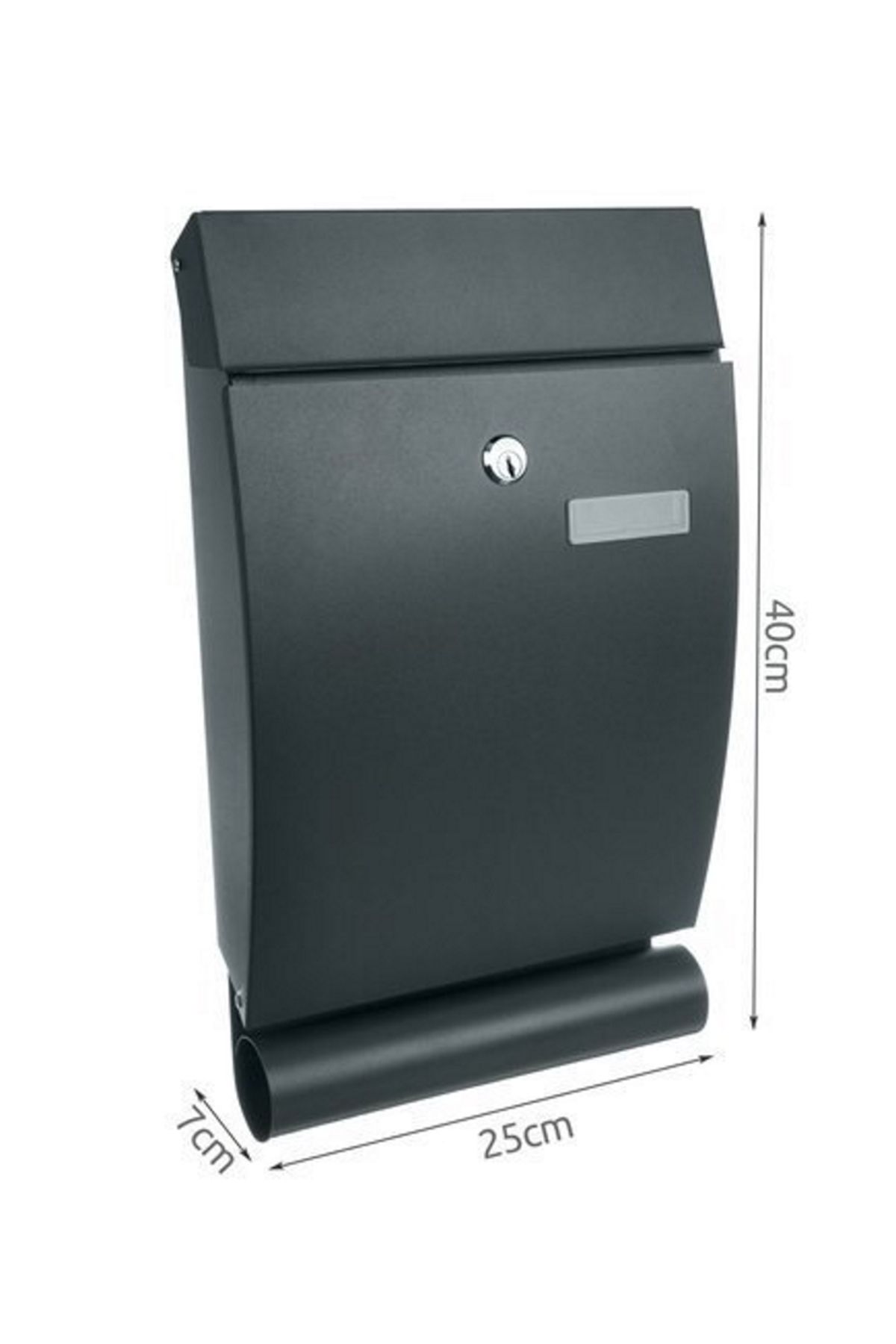 ideal STORE-idealStore XmailBox Mailbox, Galvanized Steel, includes Installation Kit, Window with Visor 5