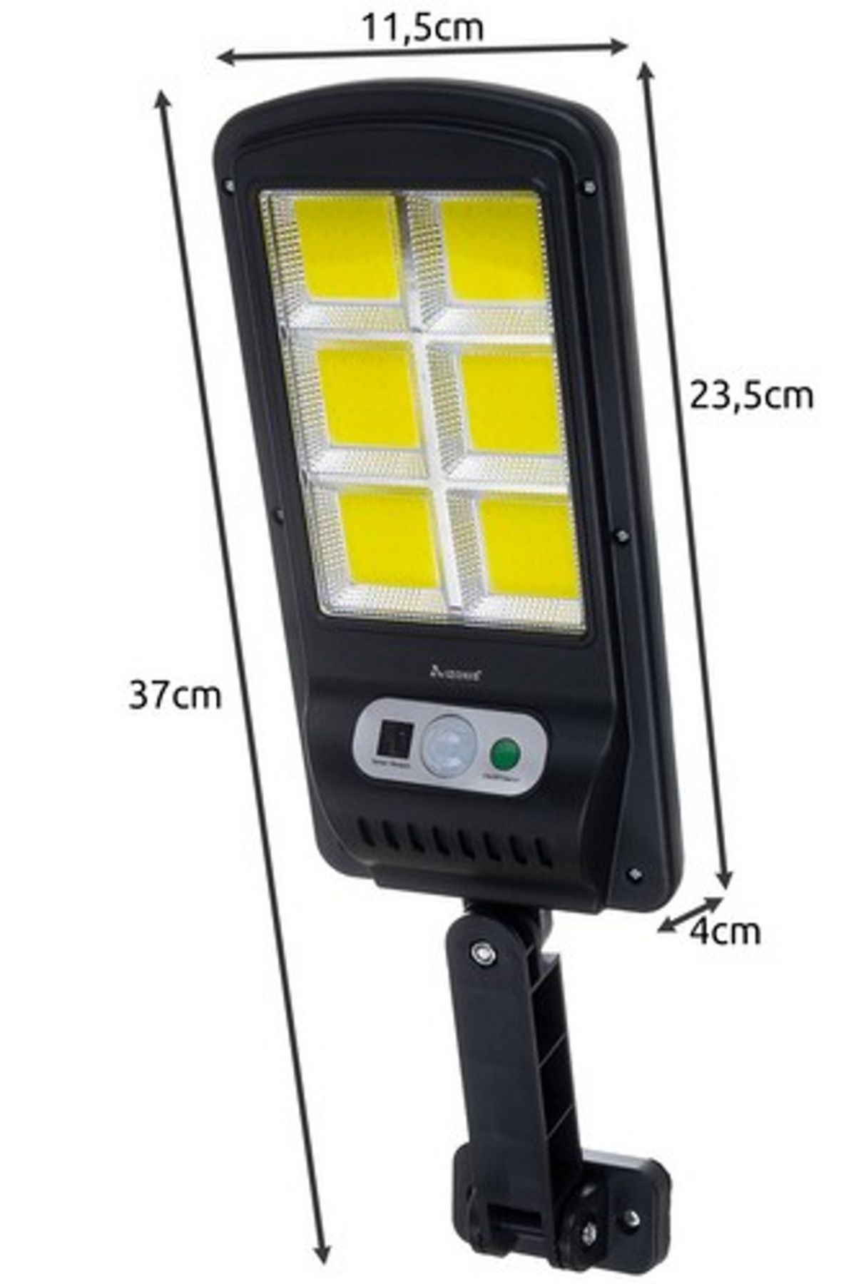 ideal STORE-idealSTORE Solar Street Lamp, Includes 120 COB LEDs, Motion Sensor, Built-in Solar Panel, 4 5