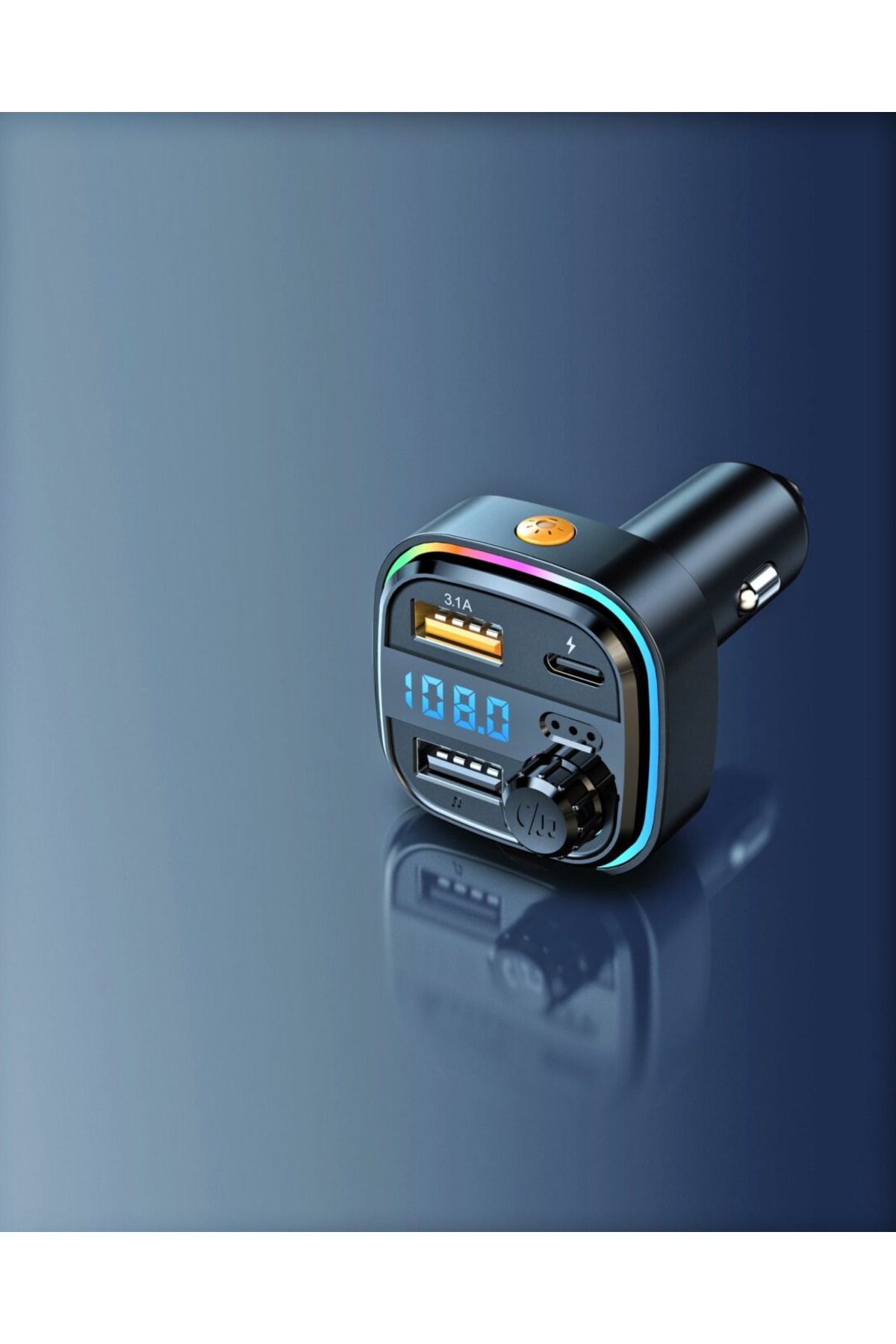 ideal STORE-idealSTORE FM Modulator with Bluetooth and Charging Function, FM87 Radio, 5-108MHz, Call Function 3