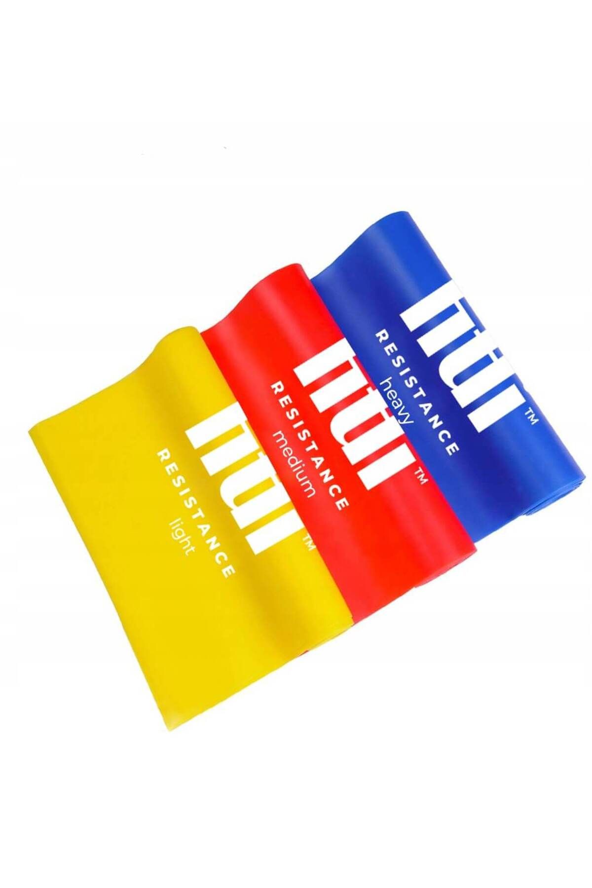 Fitli-Set 3 benzi elastice pentru exercitii , 3 niveluri de rezistenta, Multicolor 7