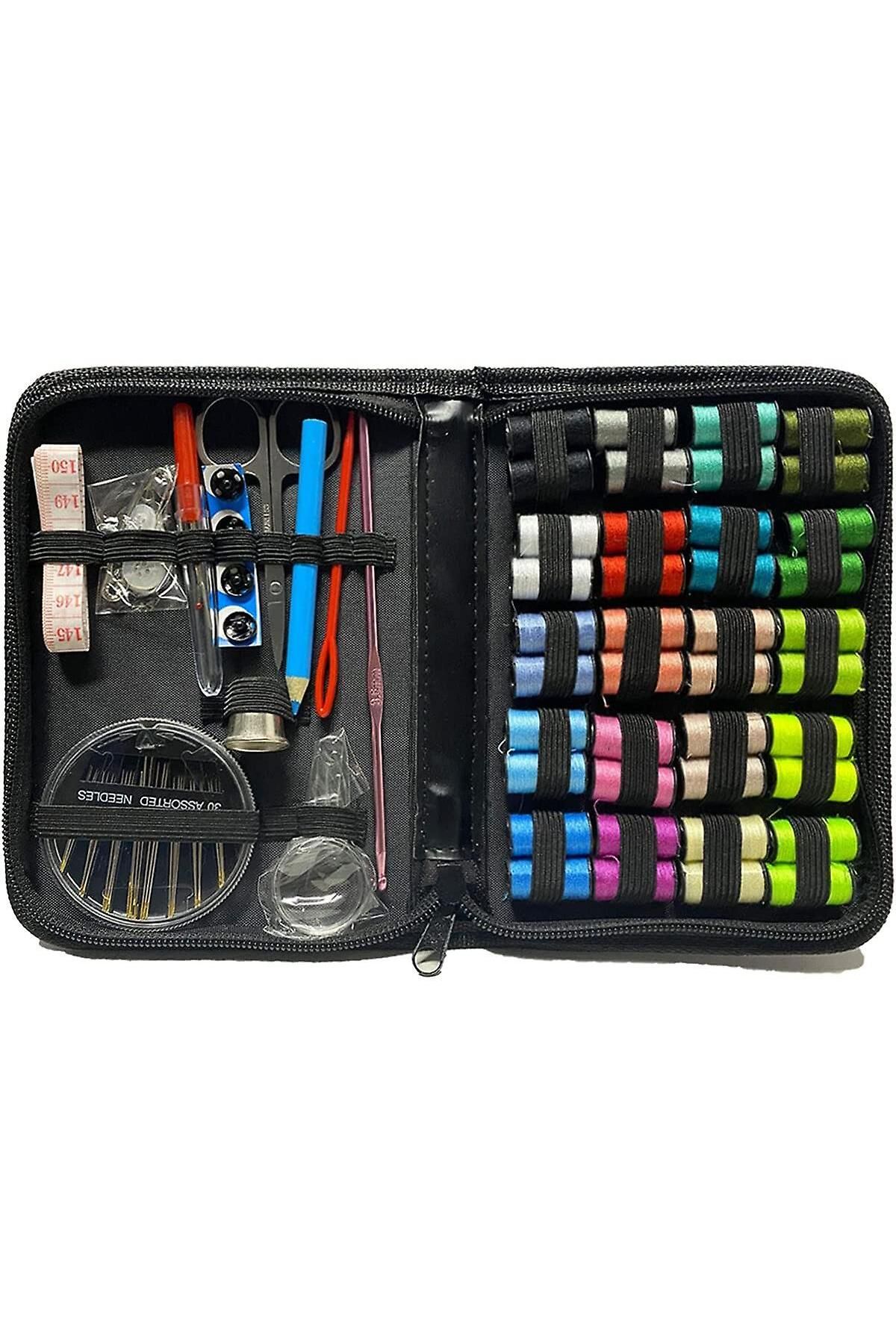 ideal STORE-Kit de Cusut Master Little Tailor idealSTORE, Include 129 de Accesorii pentru Cusut, Ace, Papiote, F 3