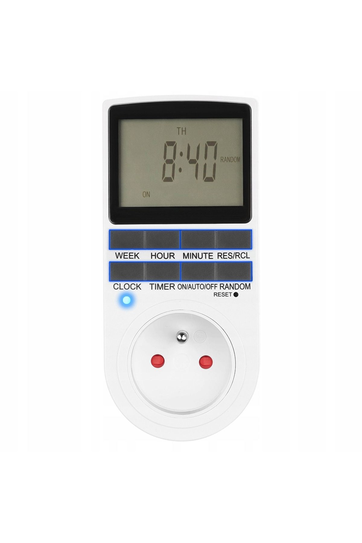 ideal STORE-SmartPlug idealStore programmable socket, with Stopwatch, Clock, Timer, Random settings, Winter time and 8