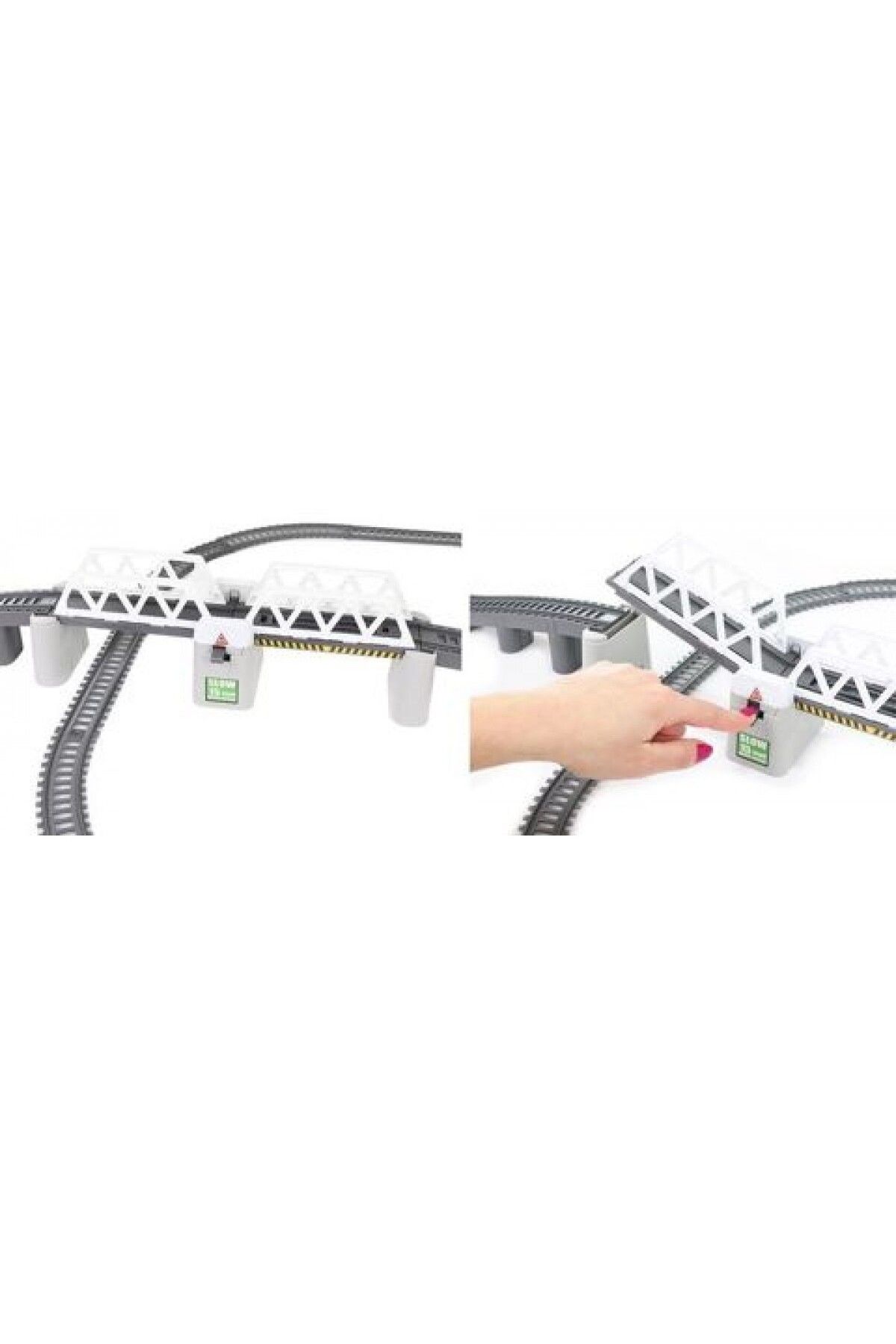 ideal STORE-Electric circuit TRAIN TOY IdealStore- Size 9 m Includes 5 buildings, bridge with tunnels, 43 pieces as 8