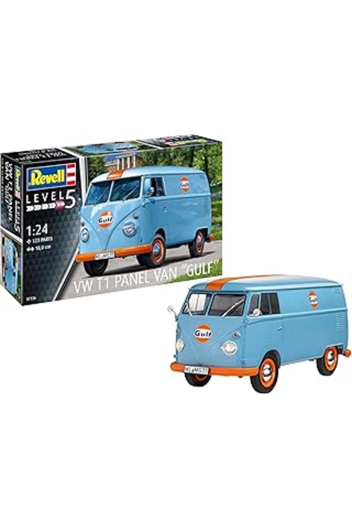 Mu Art Ahşap Revell Volkswagen T1 Panel Van Gulf Dekorlu Plastik Maket