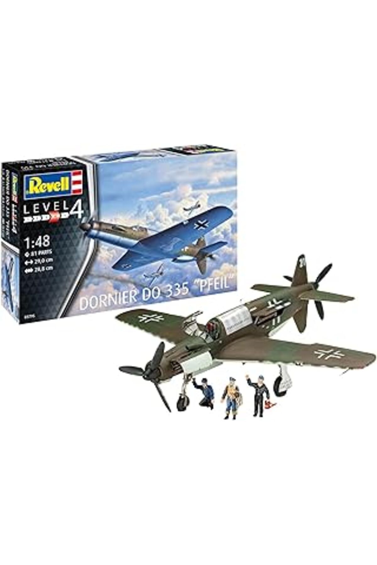 Mu Art Ahşap Dornier Do 335 "Pfeil"-Revell Model Kit