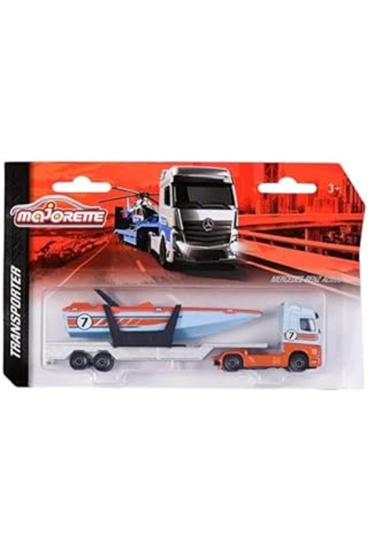 Mu Art Ahşap Majorette Taşıyıcı Tırlar - Mercedes Benz Actros, Beyaz 212053302