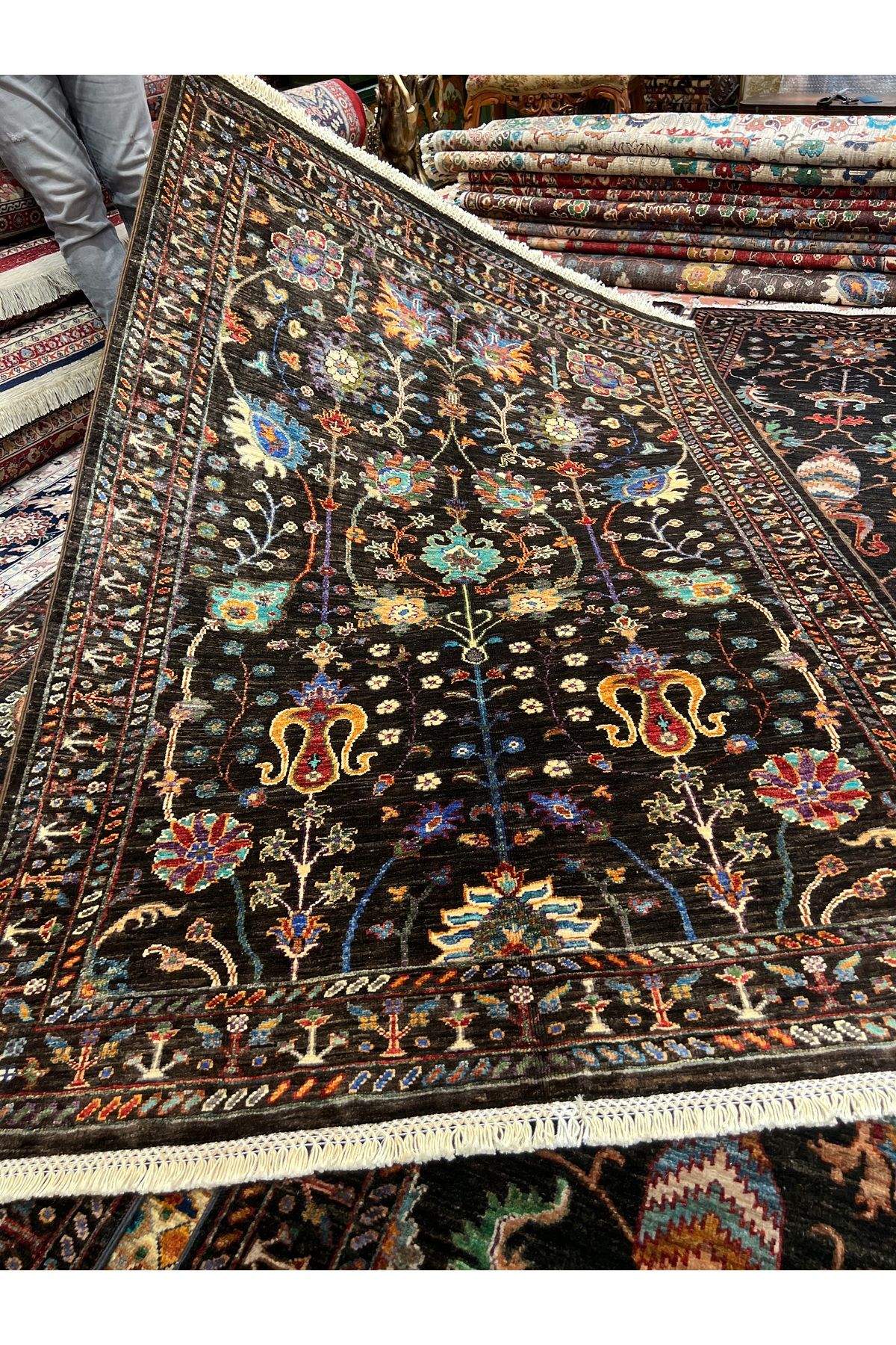 RD RAMAZAN DAĞ EL HALI SANATI El Dokuma Afgan Şirvan Halısıdır Birinci Sınıf Kalite Ebat 180x126