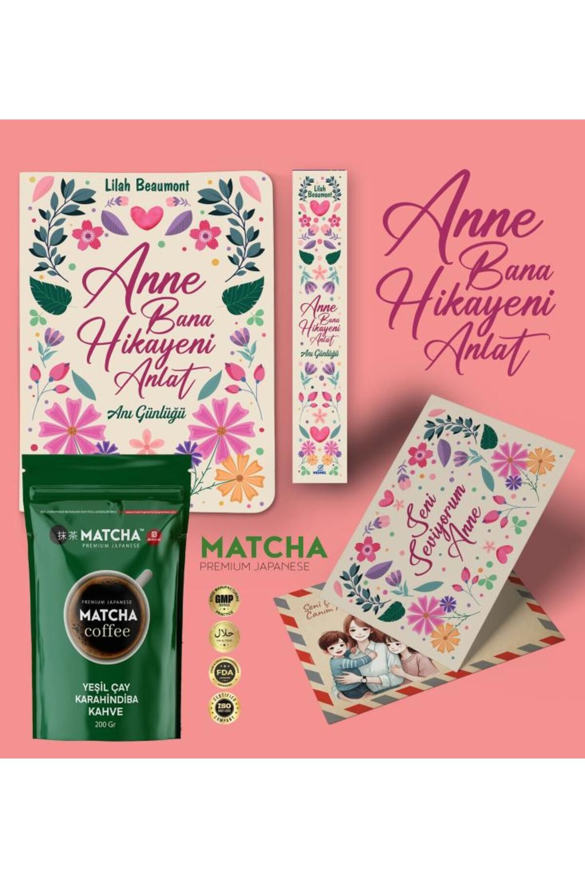 nesnel yayınlar Anne Bana Hikayeni Anlat Ayraç Kartpostal - Matcha Kahve