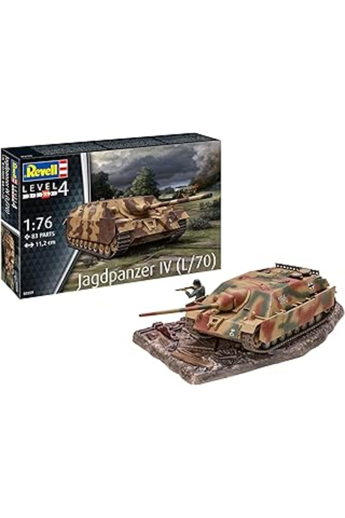 Mu Art Ahşap Jagdpanzer Iv (L/70)-Revell Model Kit