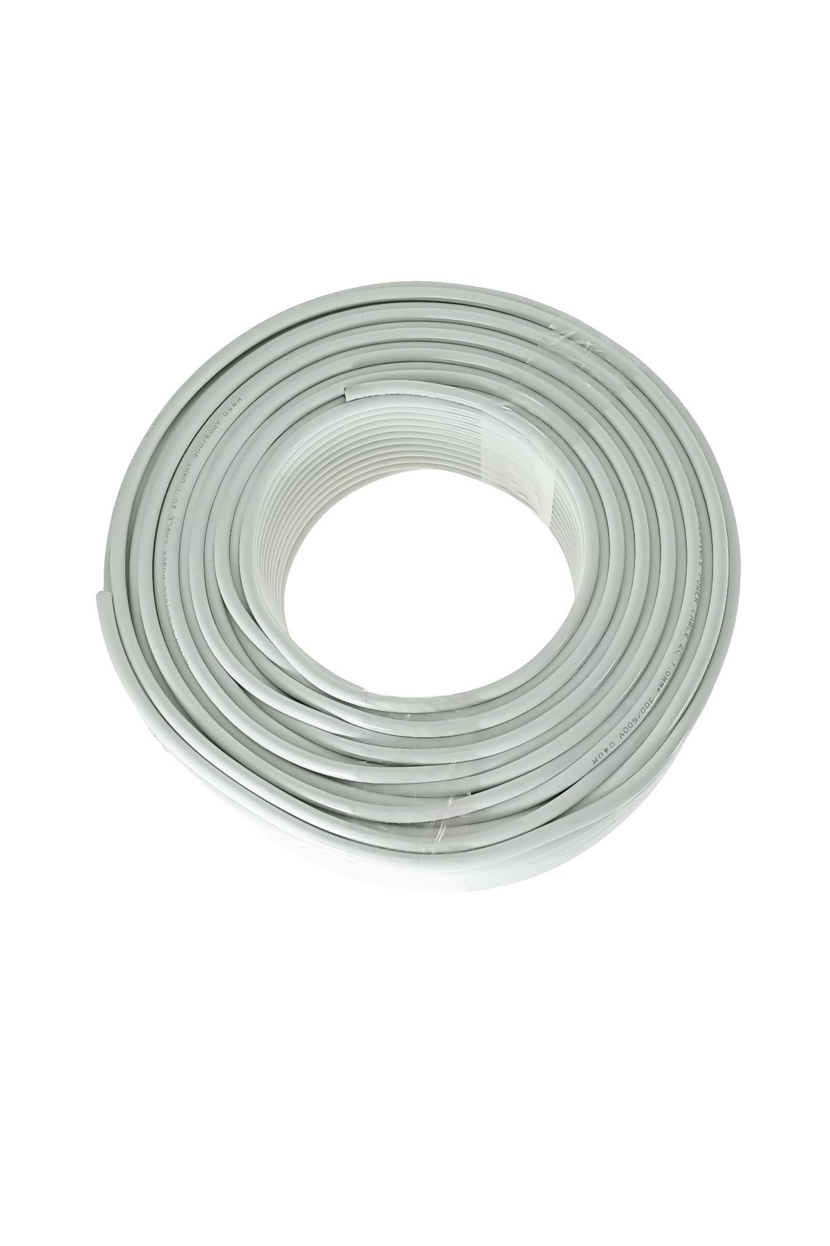 OEM-MYYM electrical cable roll, 2 x 1 mmp, copper, 100m, CEMYYM-2-1MM-WH, 2C, 300/500V, white 1
