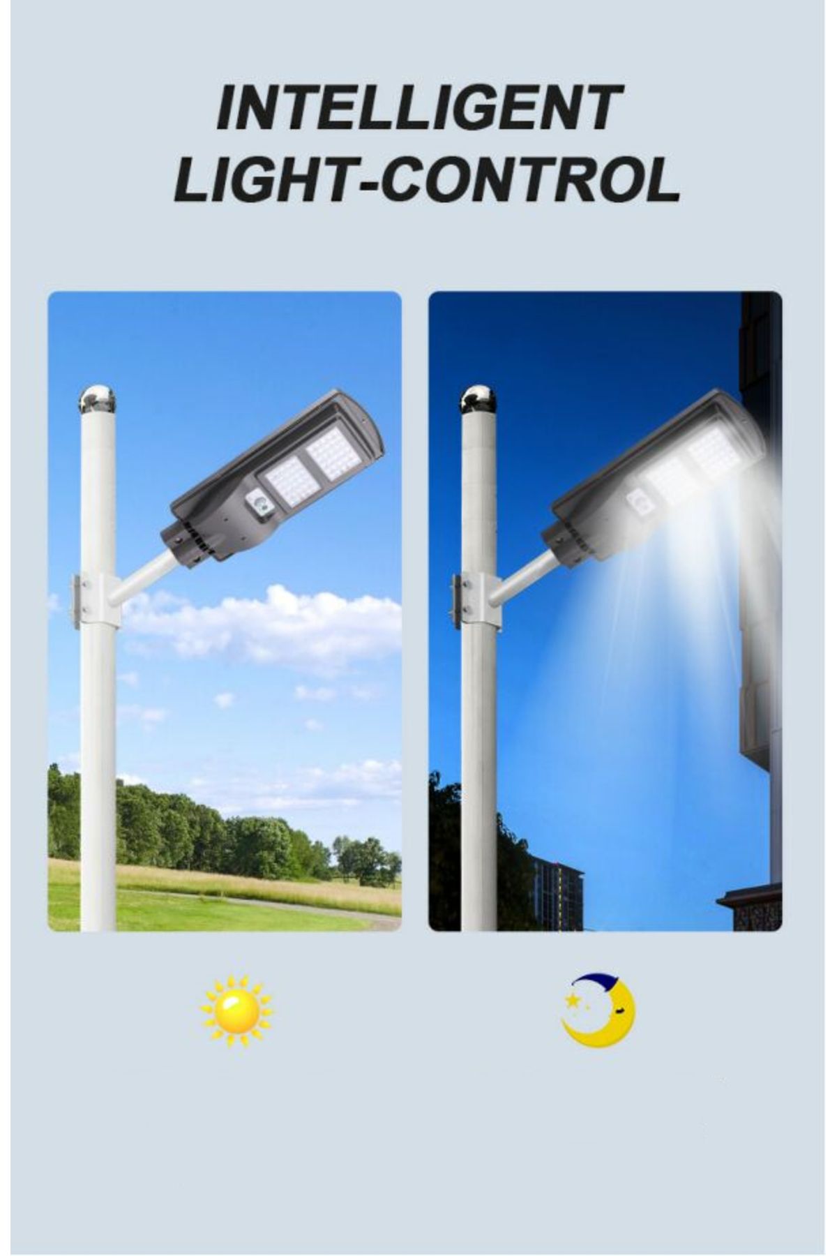 ideal STORE-Proiector solar stradal IdealSTORE, putere 30W, Dimensiune proiector 393x210x55mm, Capacitate bateri 5