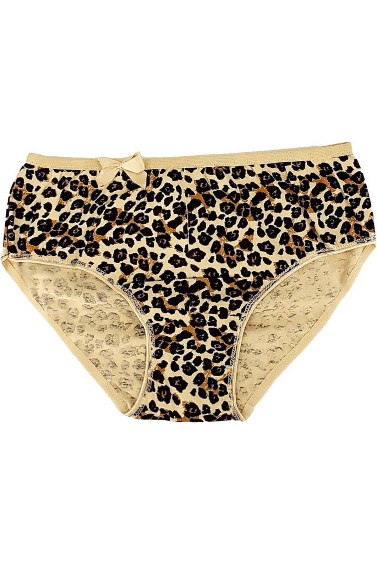 3nbe Kadın Leopar Desenli Külot Bikini Model 6 Adet