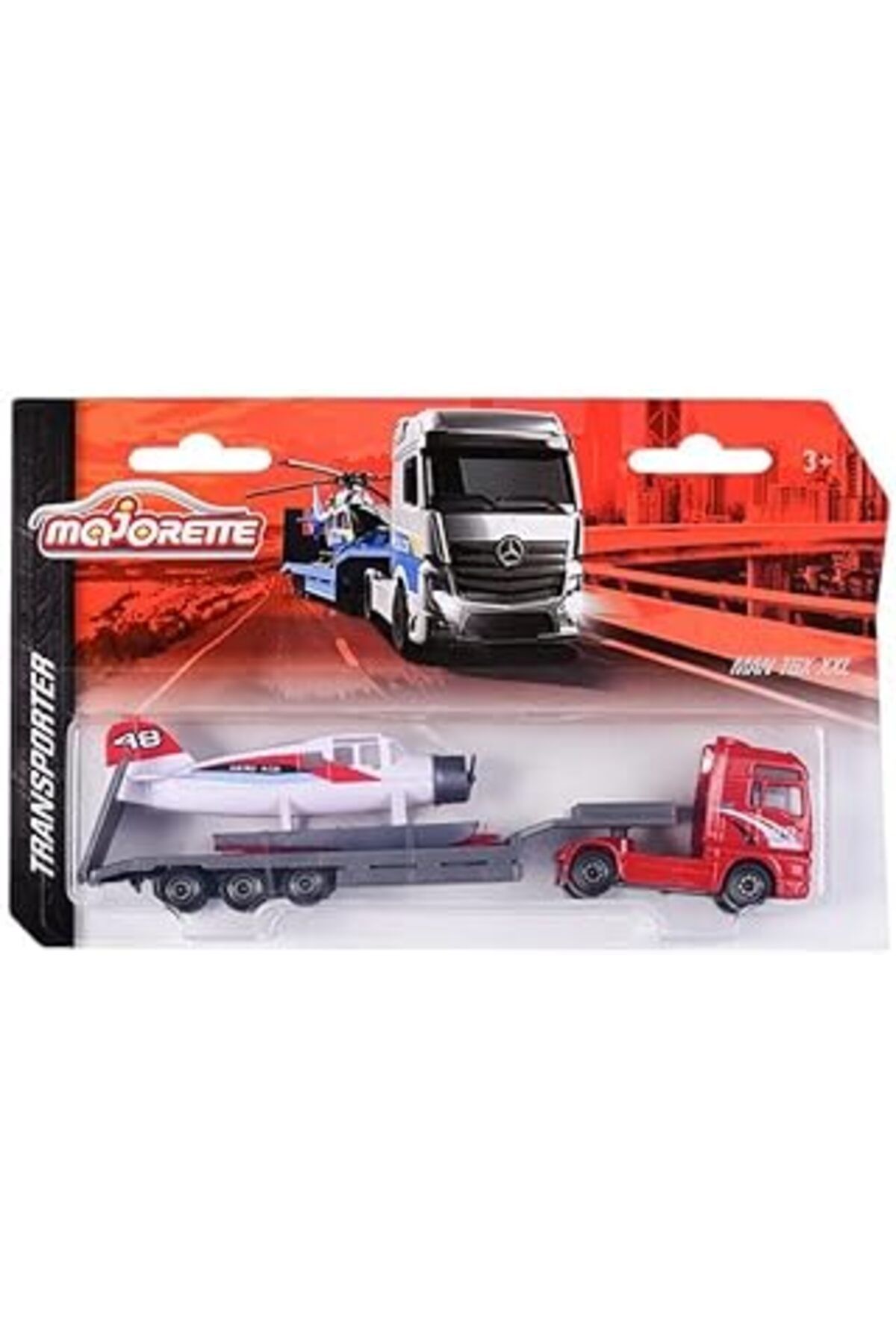 Mu Art Ahşap Majorette Taşıyıcı Tırlar - Man Tgx Xxl, Kırmızı 212053302