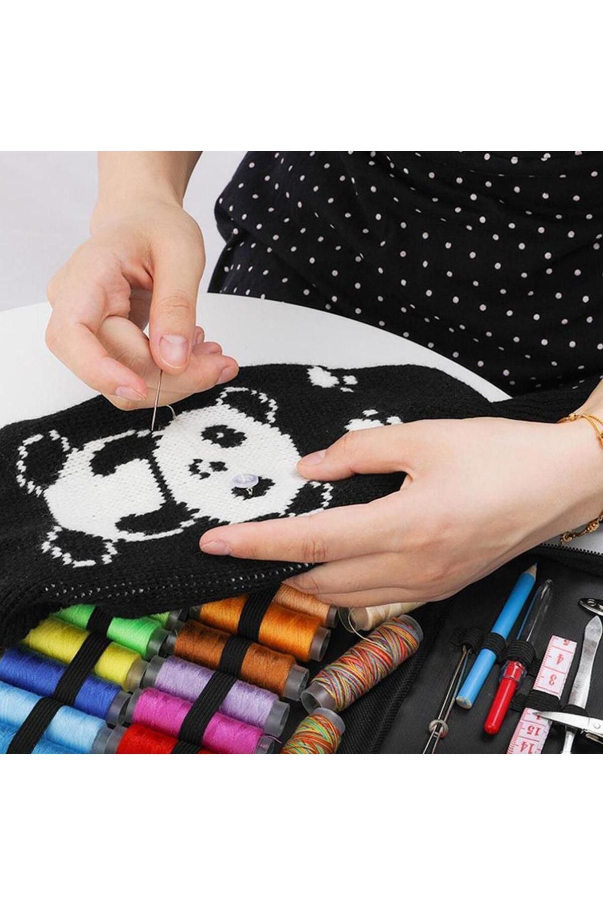ideal STORE-Kit de Cusut Master Little Tailor idealSTORE, Include 129 de Accesorii pentru Cusut, Ace, Papiote, F 9