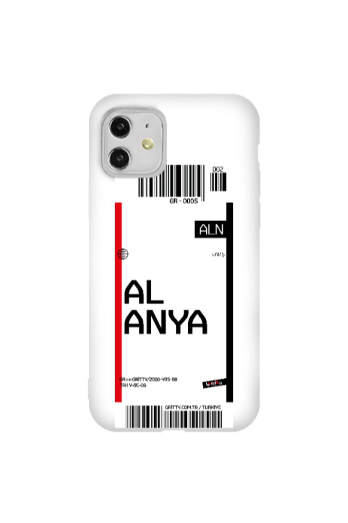 Cach Cach Apple iPhone 11 Alanya Beyaz Renkli Silikon Telefon Kılıfı