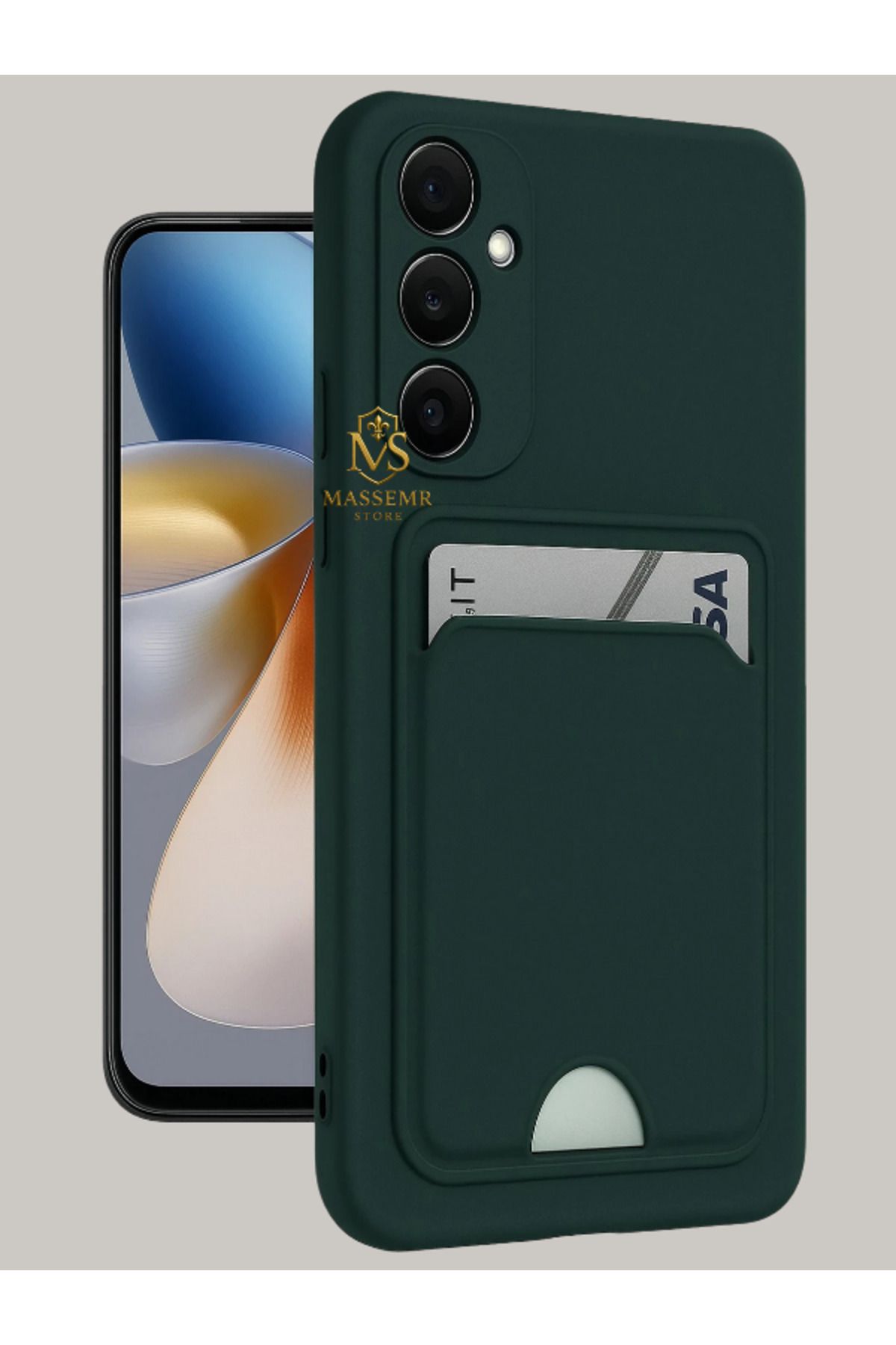 Massemr Samsung Galaxy A26 Uyumlu Kart Cepli Yumuşak Silikon Kılıf – Fonksiyonel Şıklık ve Koruma
