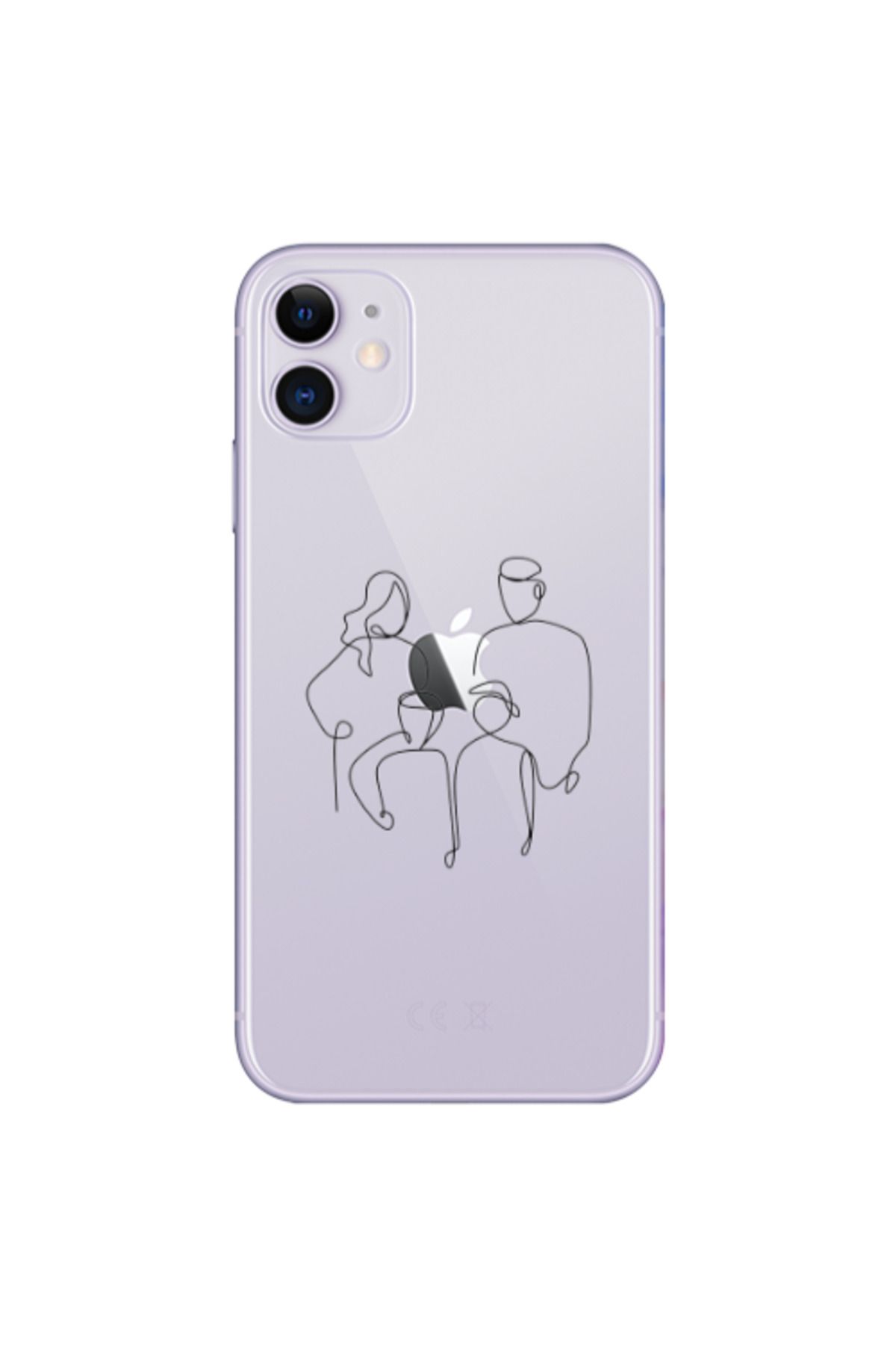 Cach Cach Apple iPhone 11 Aile Transparent Şeffaf Telefon Kılıfı