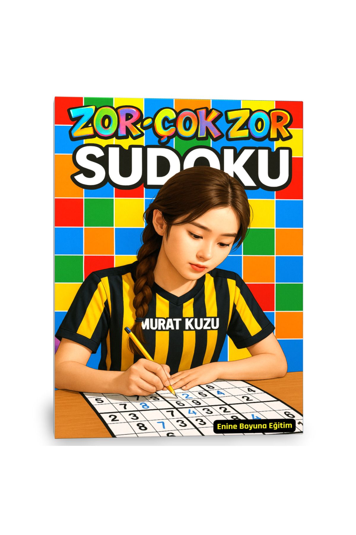 Enine Boyuna Eğitim Zor-Çok Zor Sudoku Spiralli Kitap (320 Sudoku Cevaplarıyla)