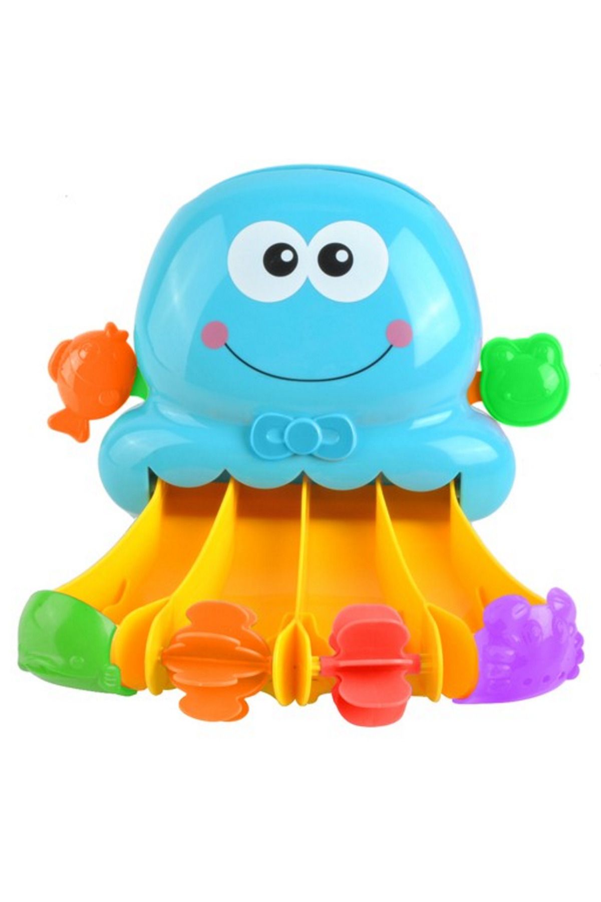 ideal STORE-Jucarie de Baie Caracatita idealSTORE, Dimensiuni 27 x 5 x 30 cm, Include un Tobogan cu apa, 4 cupe 4