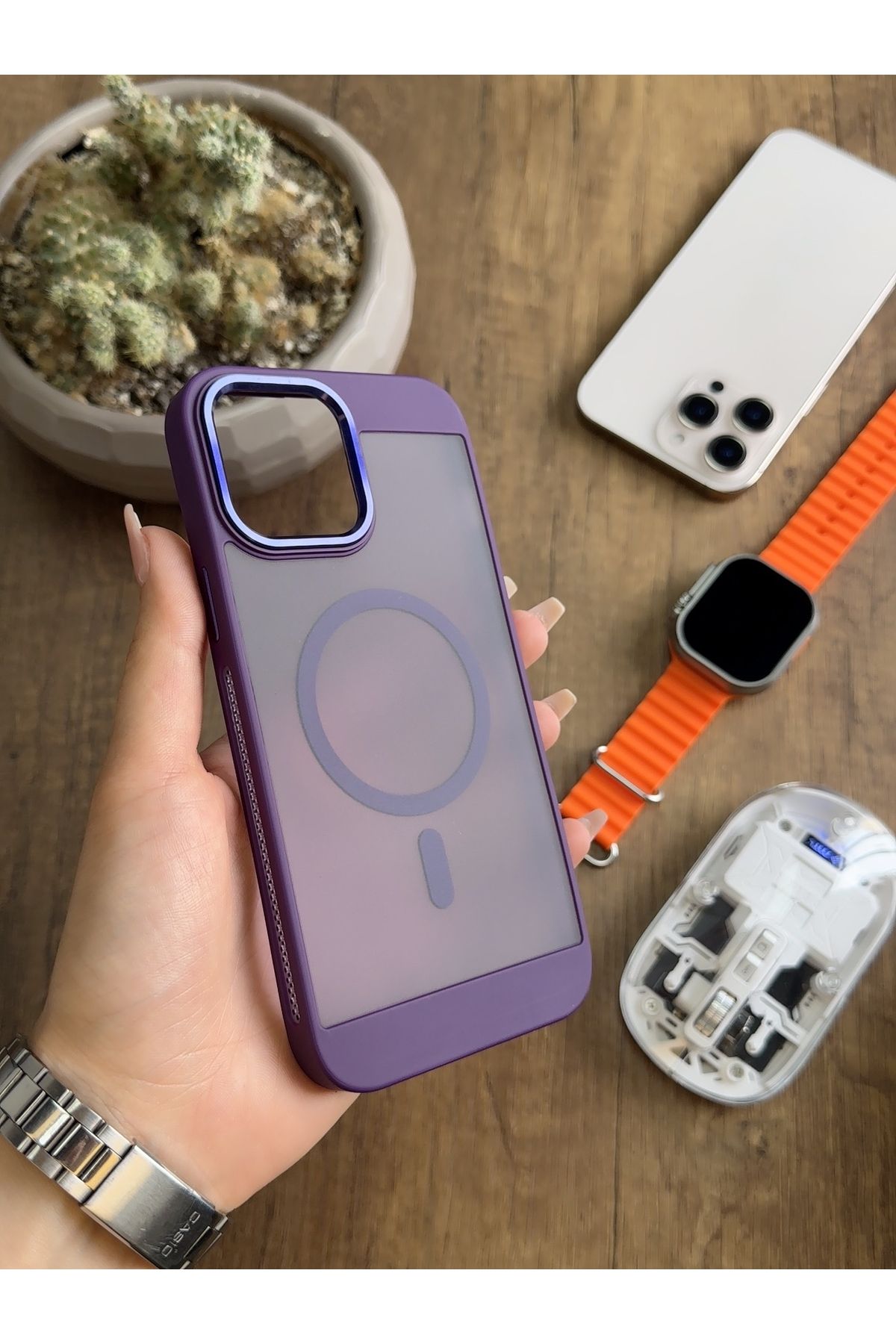 MTL iPhone 13 Pro Max MagSafe Uyumlu Silikon Kılıf Soocase635