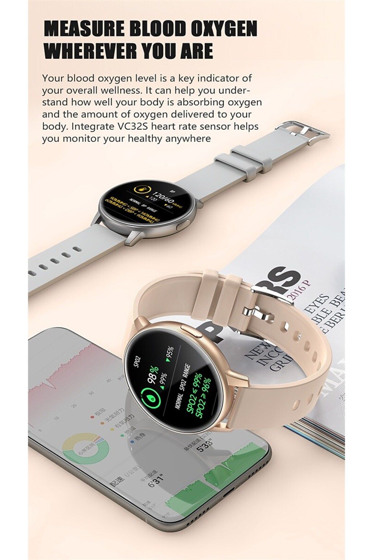 ideal STORE-Ceas SmartWatch GoFit idealStore, Ecran Full Touch 1.3 inch, Rezistent la Apa IP68, Bluetooth, Monit 8