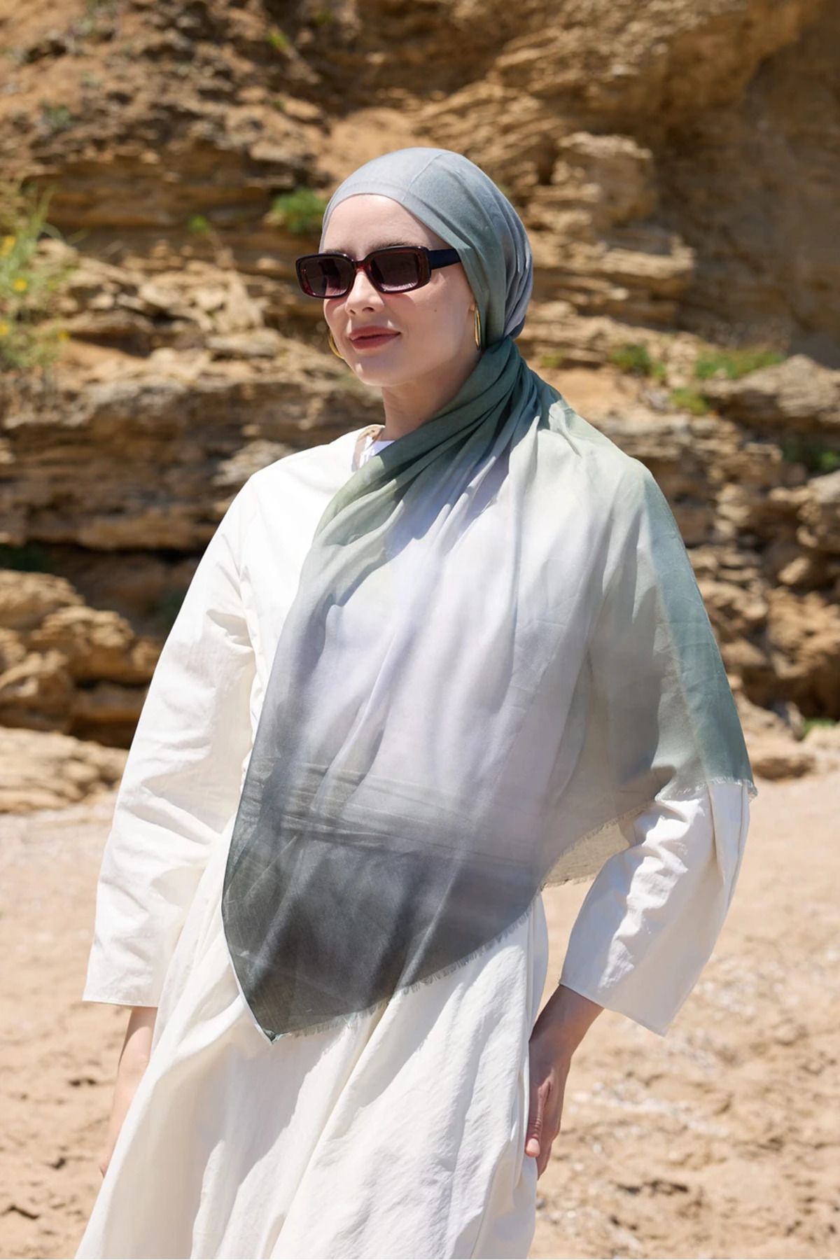 nazendescarf Degrade desen aya şal