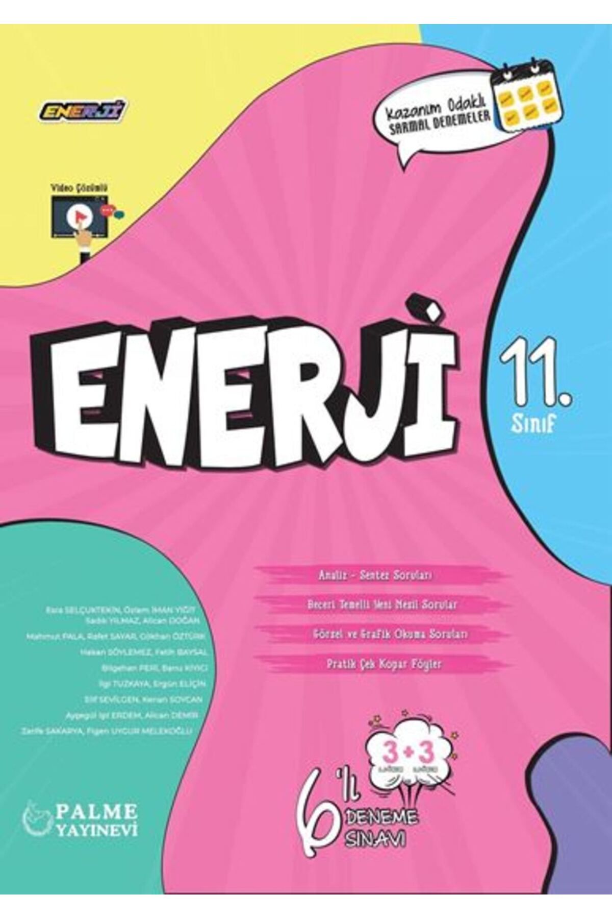 Palme Yayınevi 11.SINIF ENERJİ 6'LI DENEME SINAVI