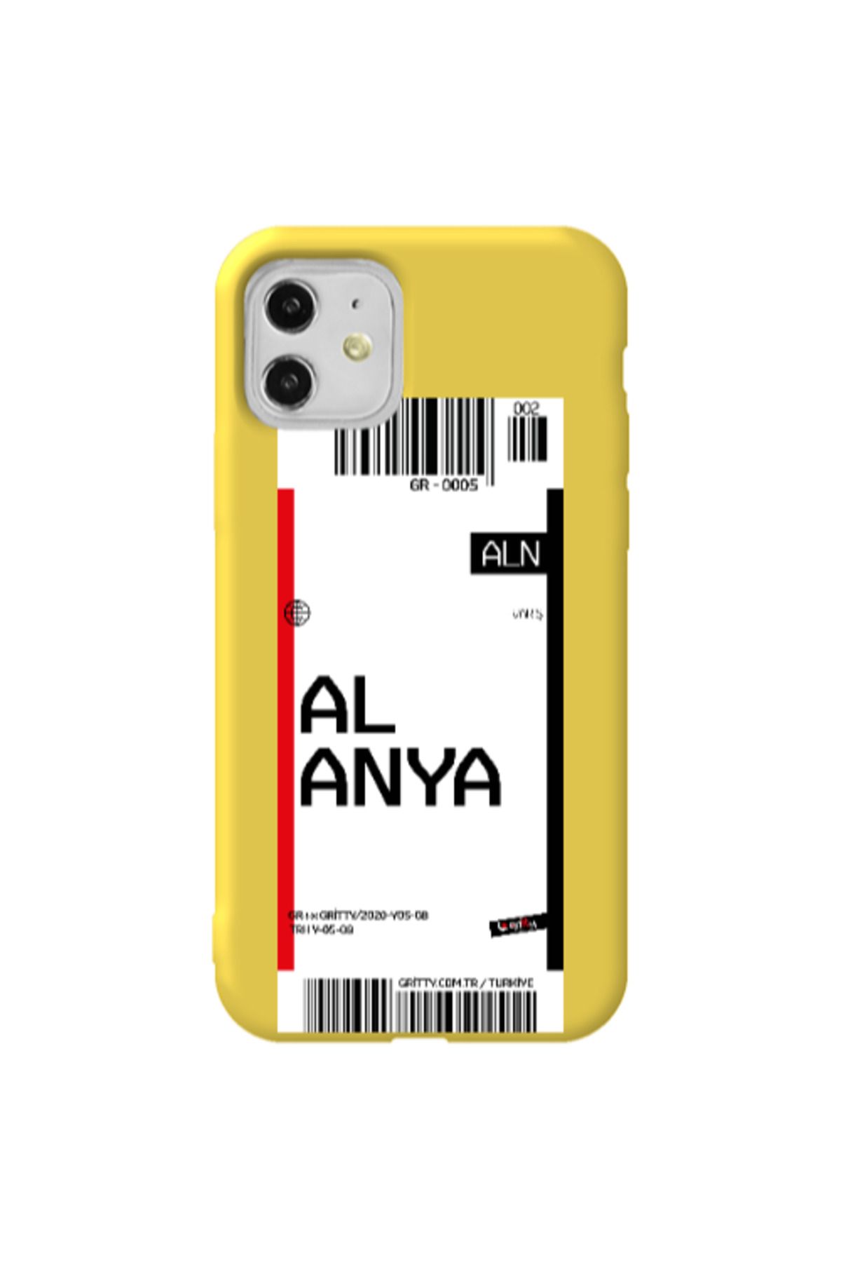 Cach Cach Apple iPhone 11 Alanya Sarı Renkli Silikon Telefon Kılıfı