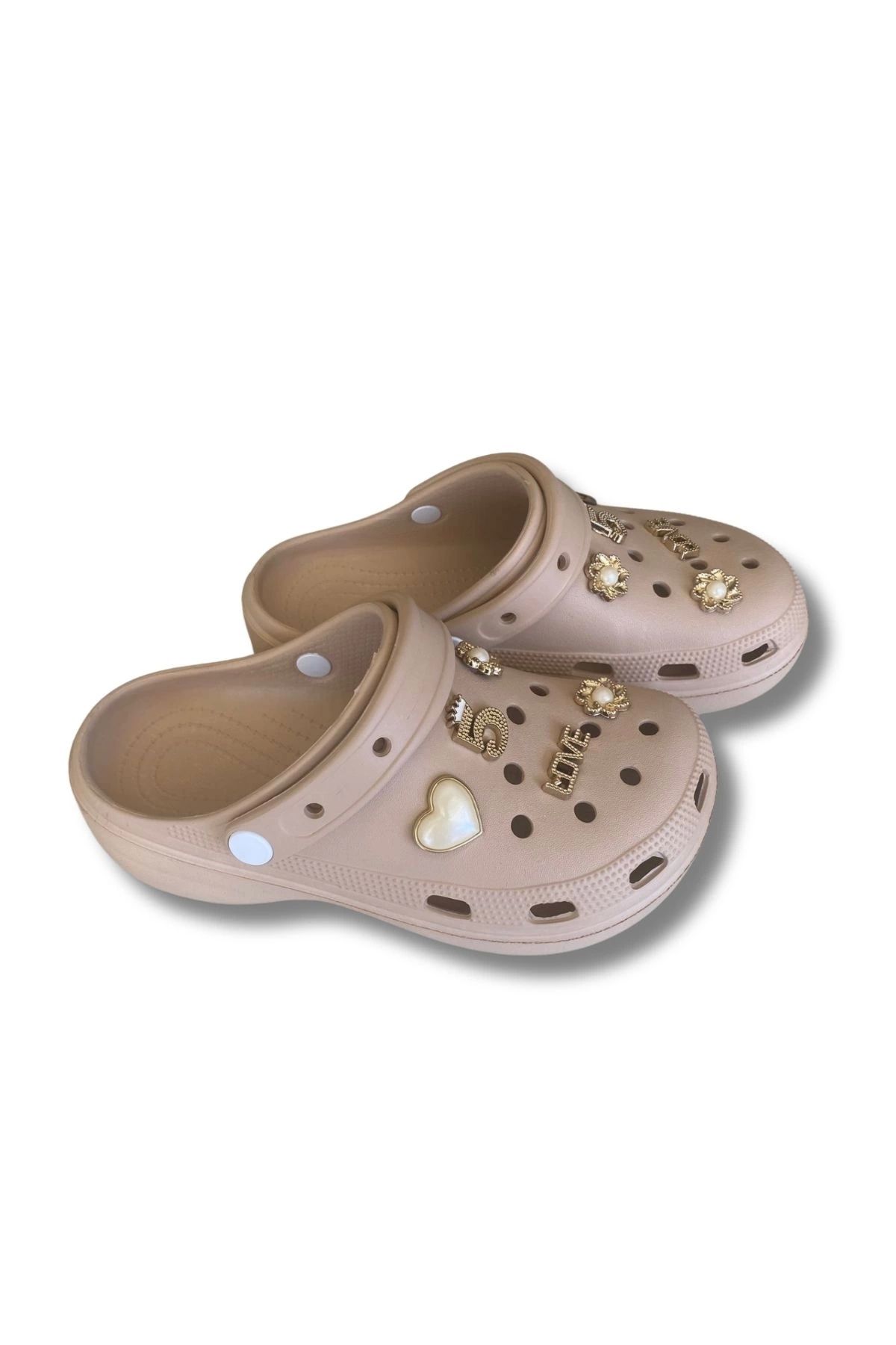 Lovita Shoes-Lovita C.R.O.C.S Model Slippers 36-40 Cream 2