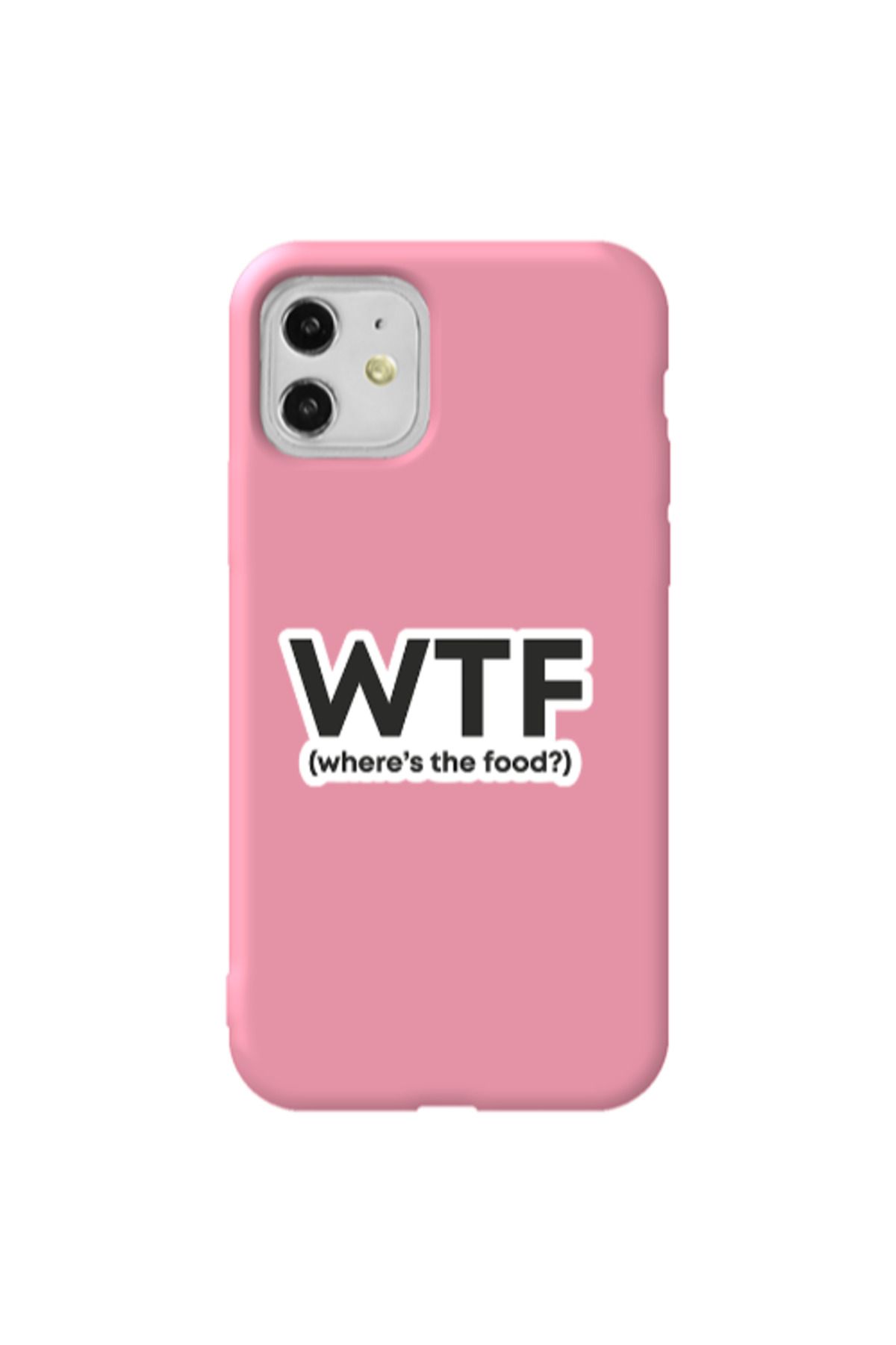 Cach Cach Apple iPhone 11 Wtf Pembe Renkli Silikon Telefon Kılıfı