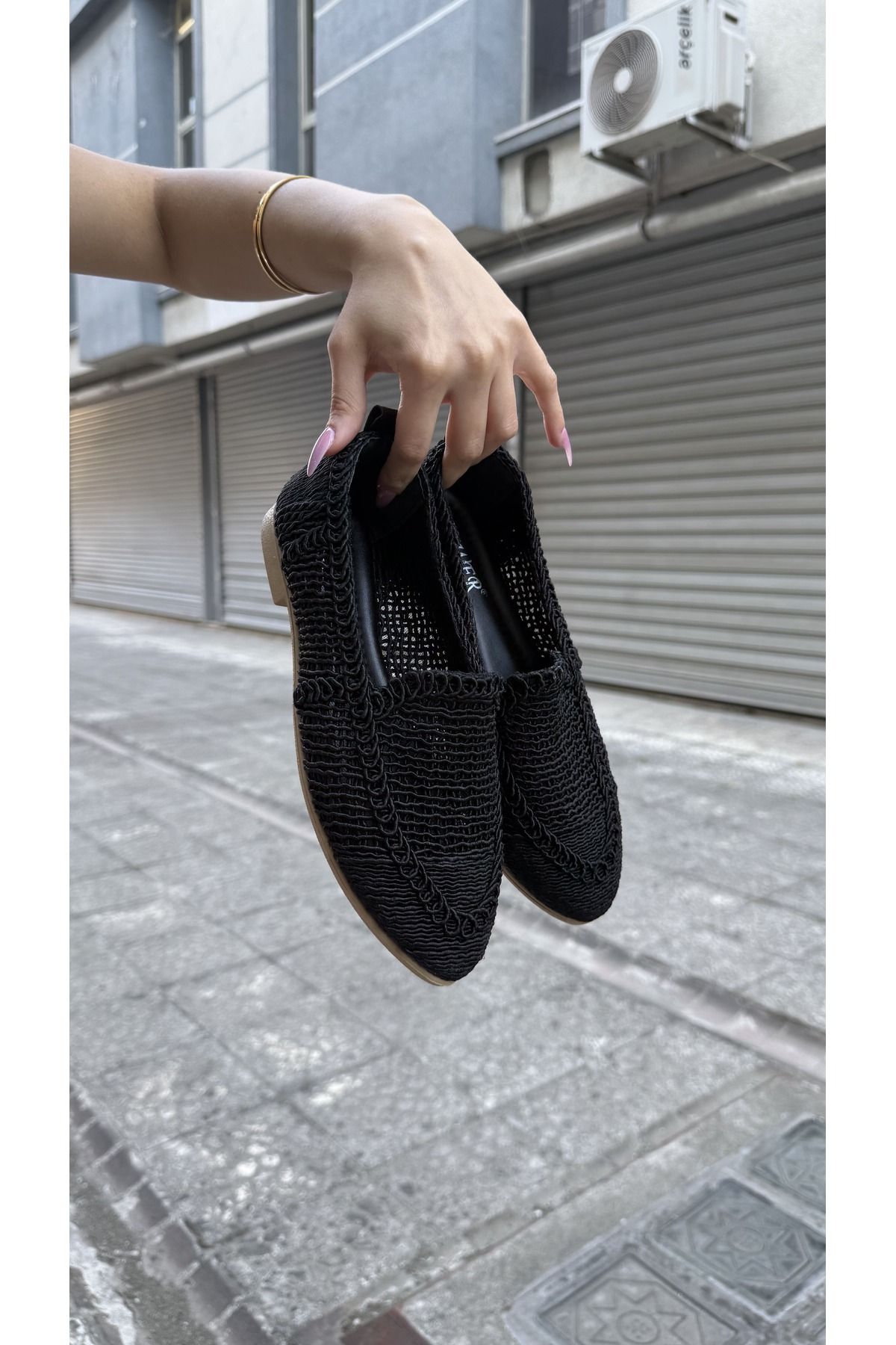 eformoda by emre yılmaz Kadın Hasır Dantelli Babet PW01