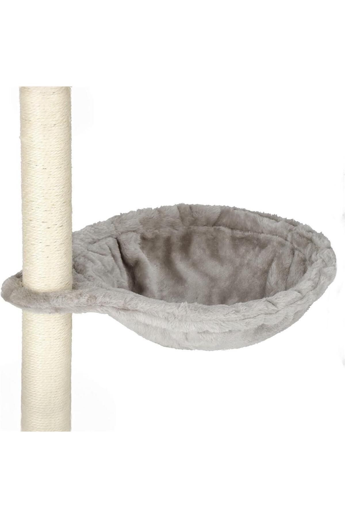 SERSIMO-Cat play set, with scratching post, hiding place, lying area, mice, 108cm, gray 10