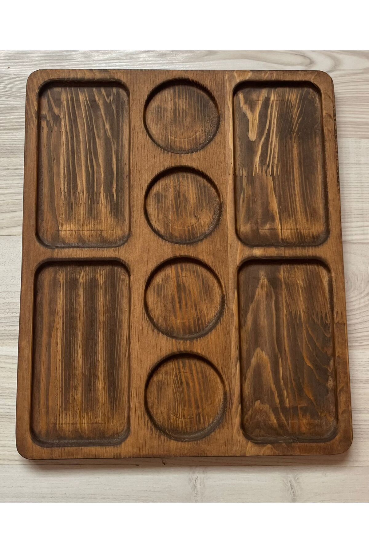 SAMMWOOD DOĞAL AHŞAP PEYNİR SUNUM TABAĞI , KAHVALTI TABAĞI , KAHVALTI TEPSİSİ