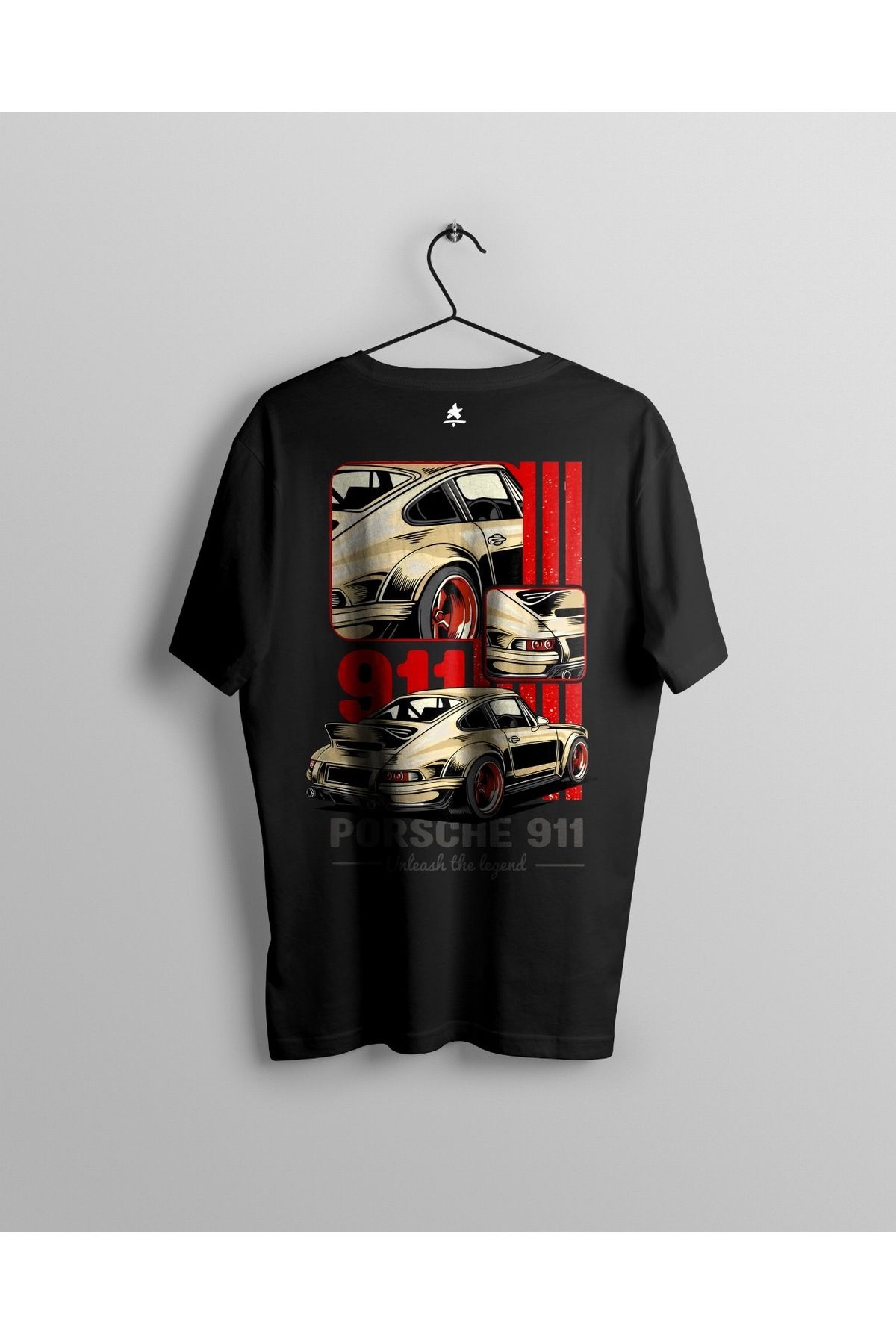 Ct Erkek Oversize Baskılı T-Shirt - Porsche