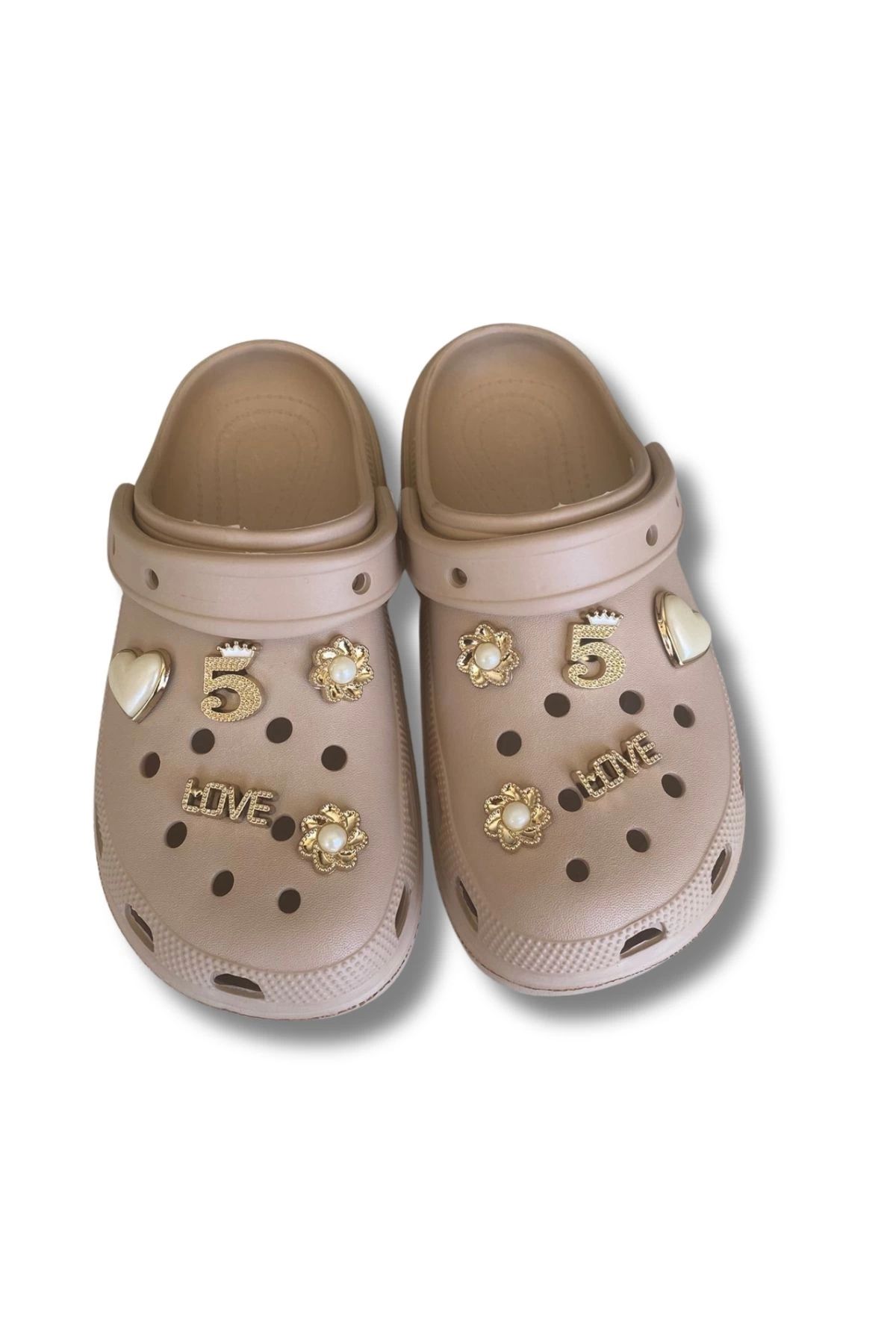 Lovita Shoes-Lovita C.R.O.C.S Model Slippers 36-40 Cream 1