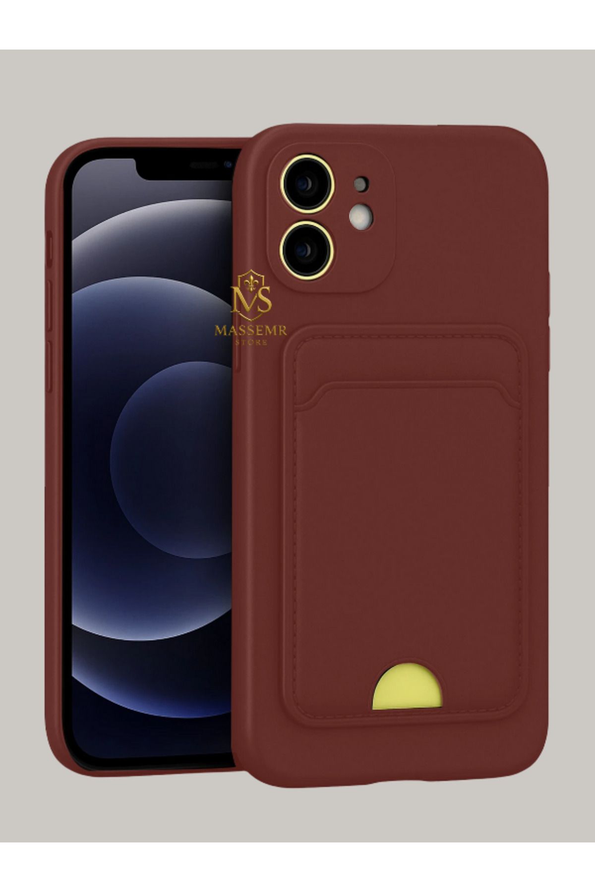 Massemr iPhone 11 Uyumlu Kart Cepli Yumuşak Silikon Kılıf – Fonksiyonel ve Şık Koruma