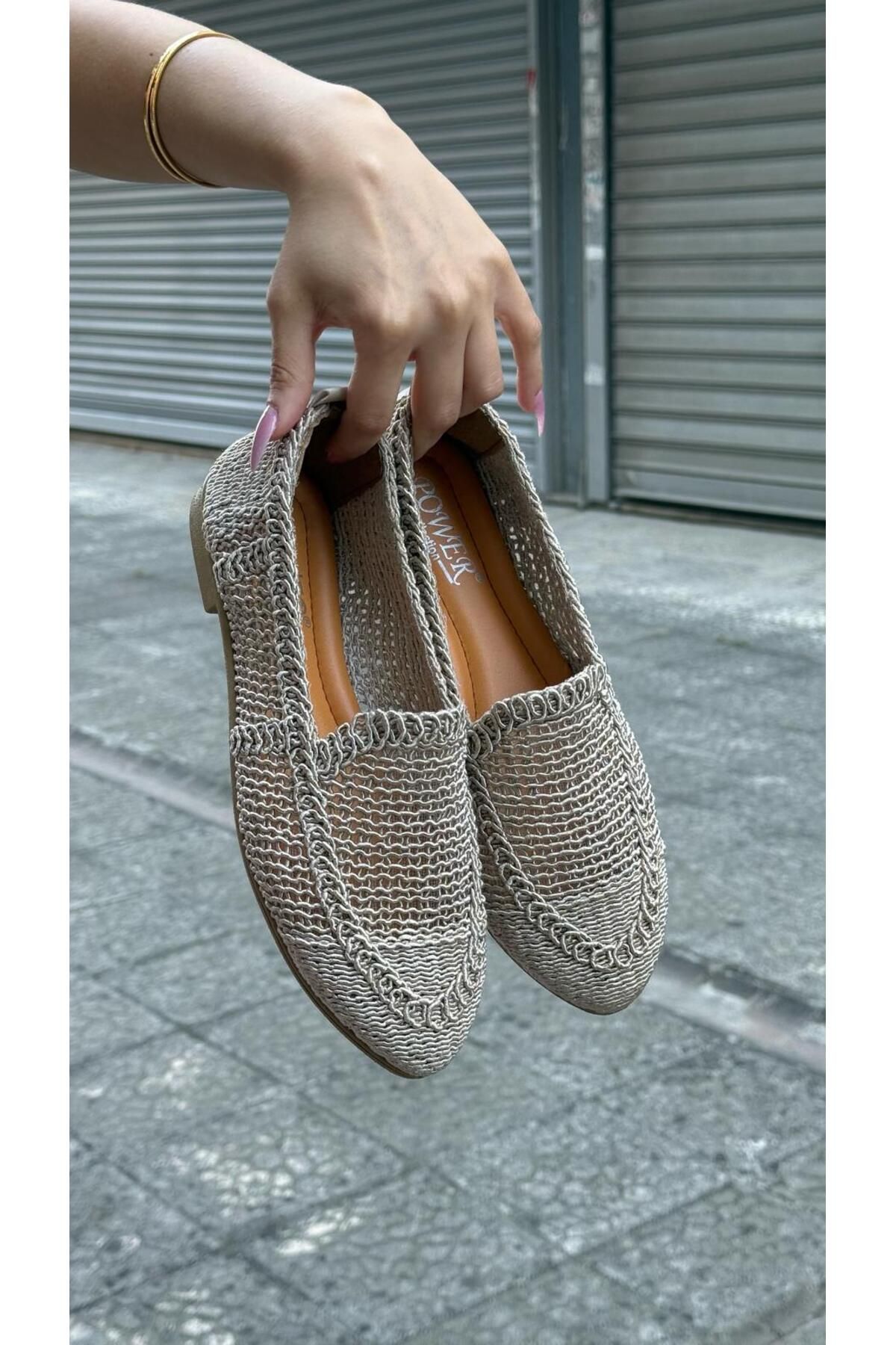 eformoda by emre yılmaz Kadın Hasır Dantelli Babet PW01