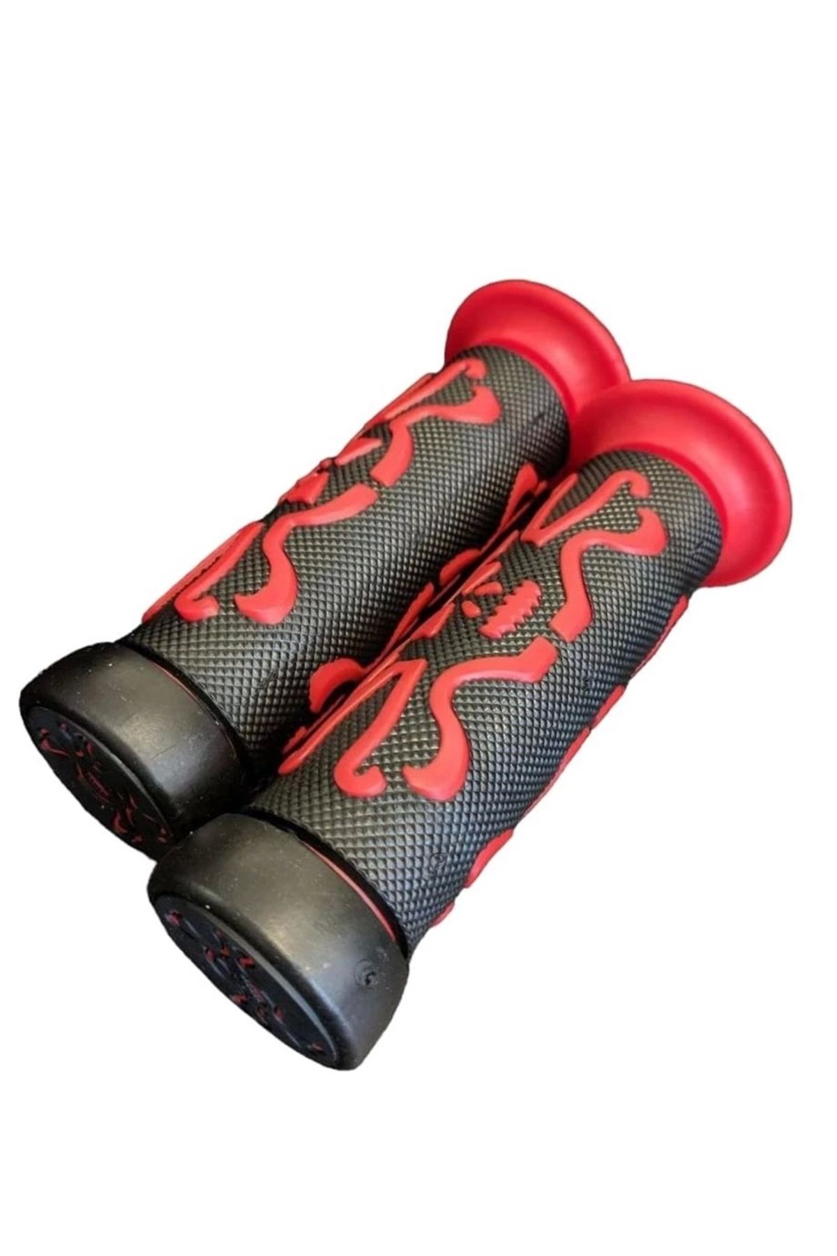 Ümit BİSİKLET ELCİK BMX KAUÇUK 120MM ÇİFT SİYAH KIRMIZI